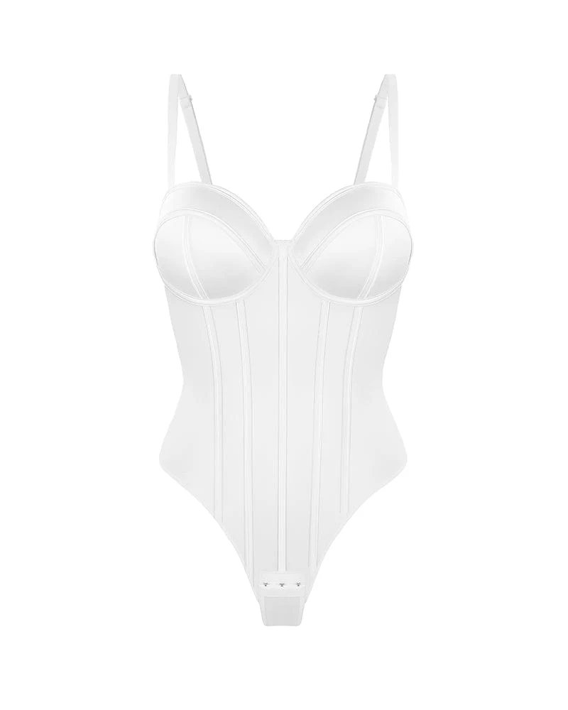 Bare Essentials™ AirSlim® Retro-style Cupped Bra-free Thong Bodysuit - Image 12