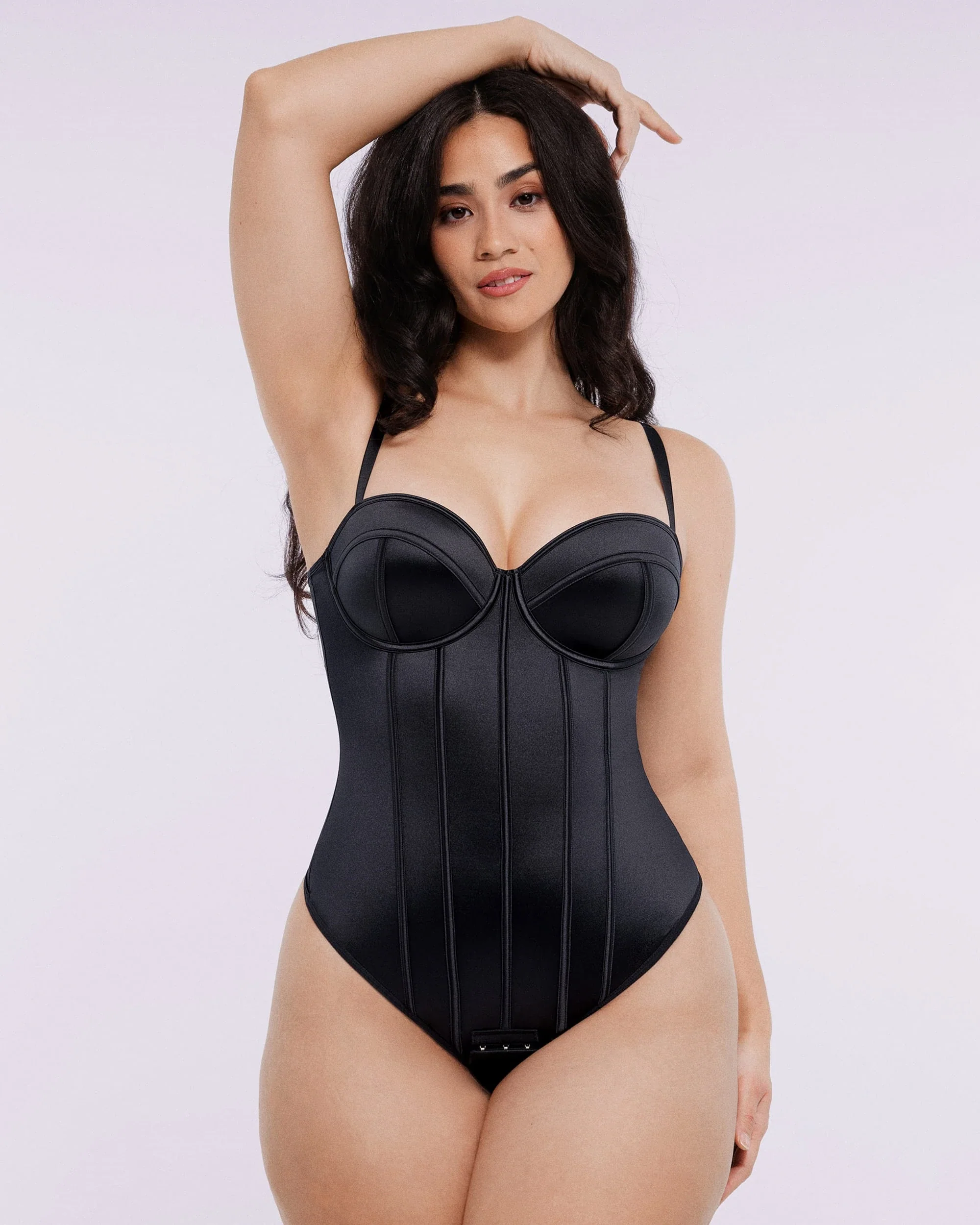 Bare Essentials™ AirSlim® Retro-style Cupped Bra-free Thong Bodysuit - Image 3