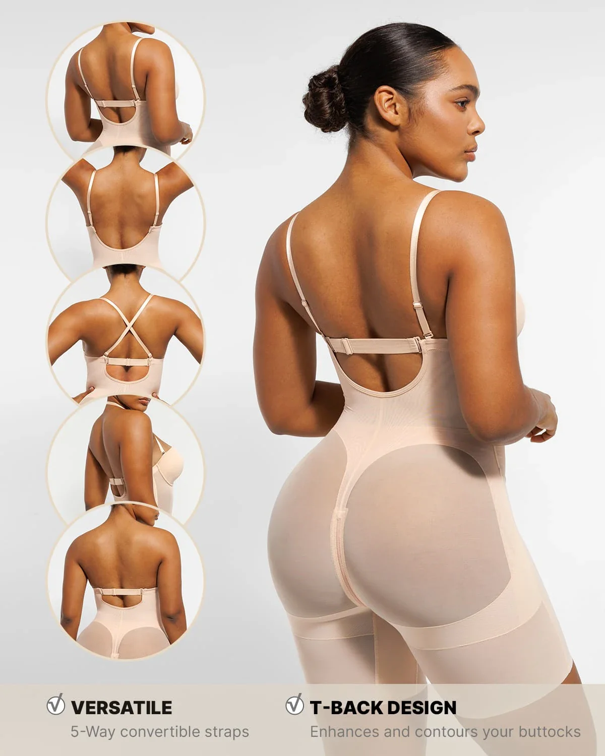 BOOT-YEAH™ MeshSmooth™ Deep Plunge Shaping Bodysuit - Image 19