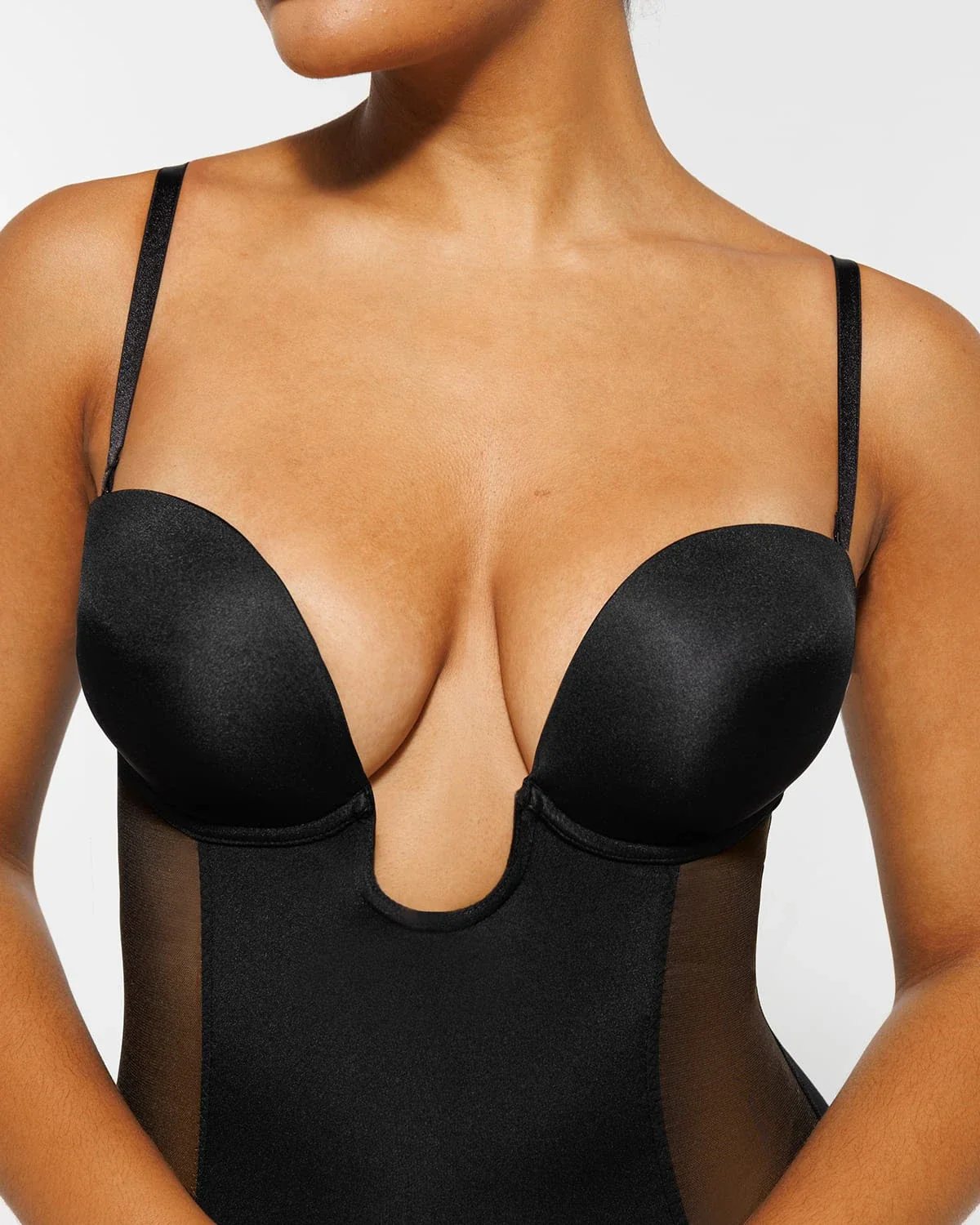 BOOT-YEAH™ MeshSmooth™ Deep Plunge Shaping Bodysuit - Image 31