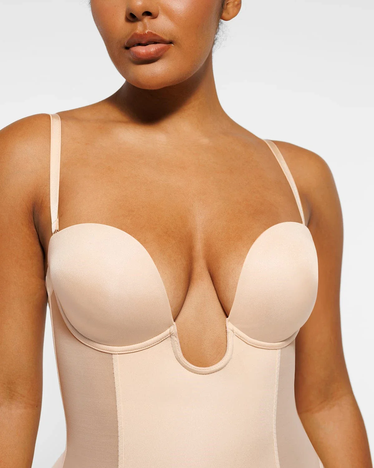 BOOT-YEAH™ MeshSmooth™ Deep Plunge Shaping Bodysuit - Image 8