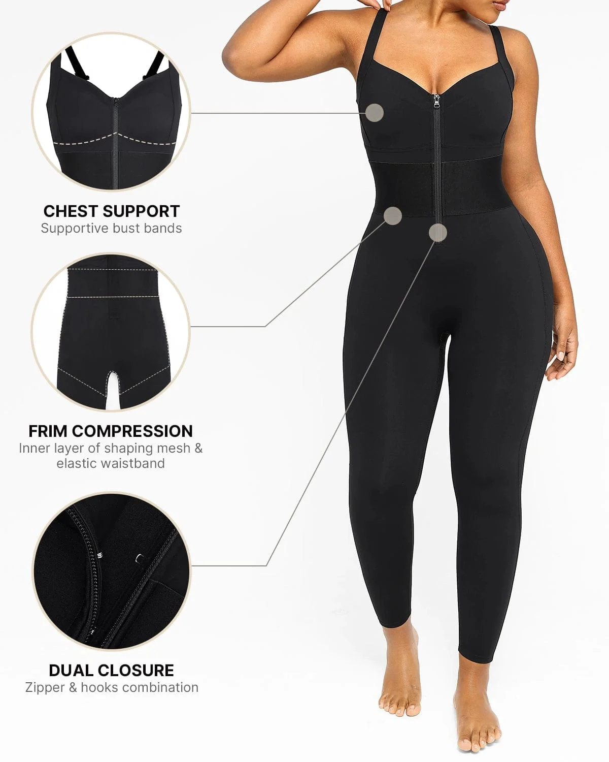 Bare Essentials™ AirSlim® ElasticFuse Waistband Shaping Jumpsuit - Image 3