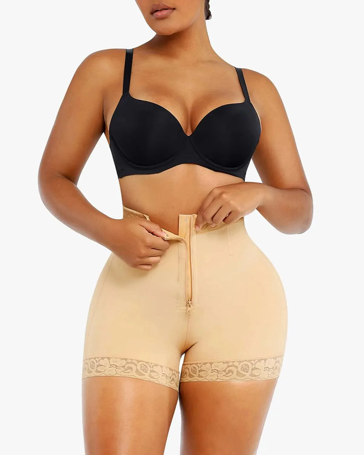 Bare Essentials™ AirSlim® Lace Steel Boned Butt Enhancer Short - Image 11