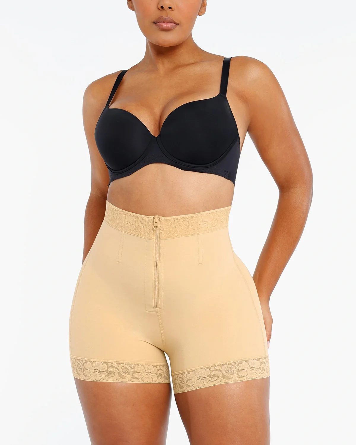 Bare Essentials™ AirSlim® Lace Steel Boned Butt Enhancer Short - Image 13