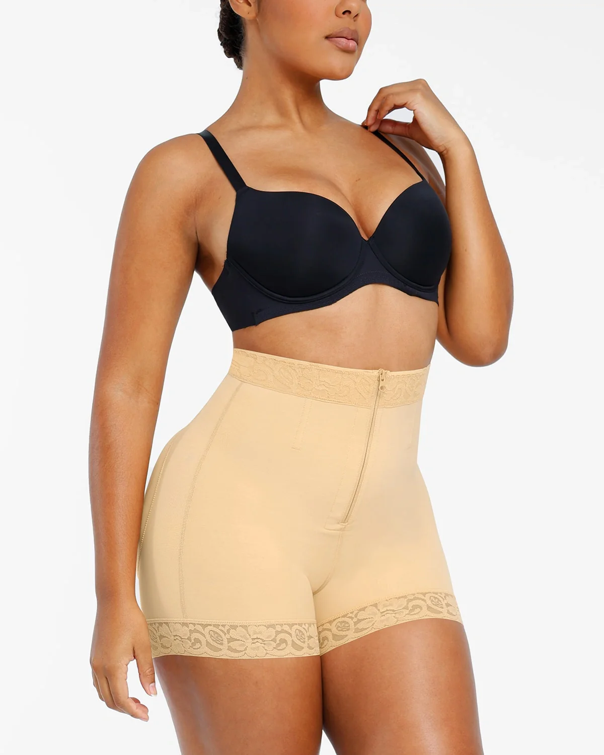 Bare Essentials™ AirSlim® Lace Steel Boned Butt Enhancer Short - Image 14