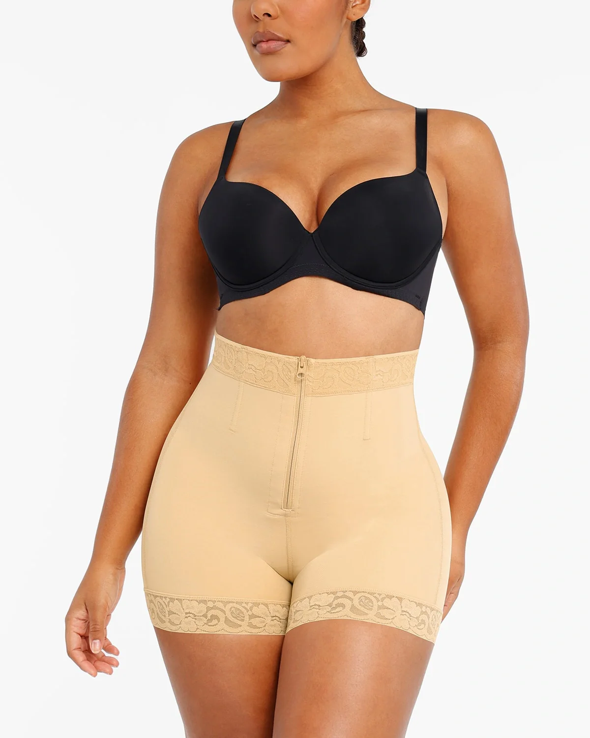 Bare Essentials™ AirSlim® Lace Steel Boned Butt Enhancer Short - Image 17