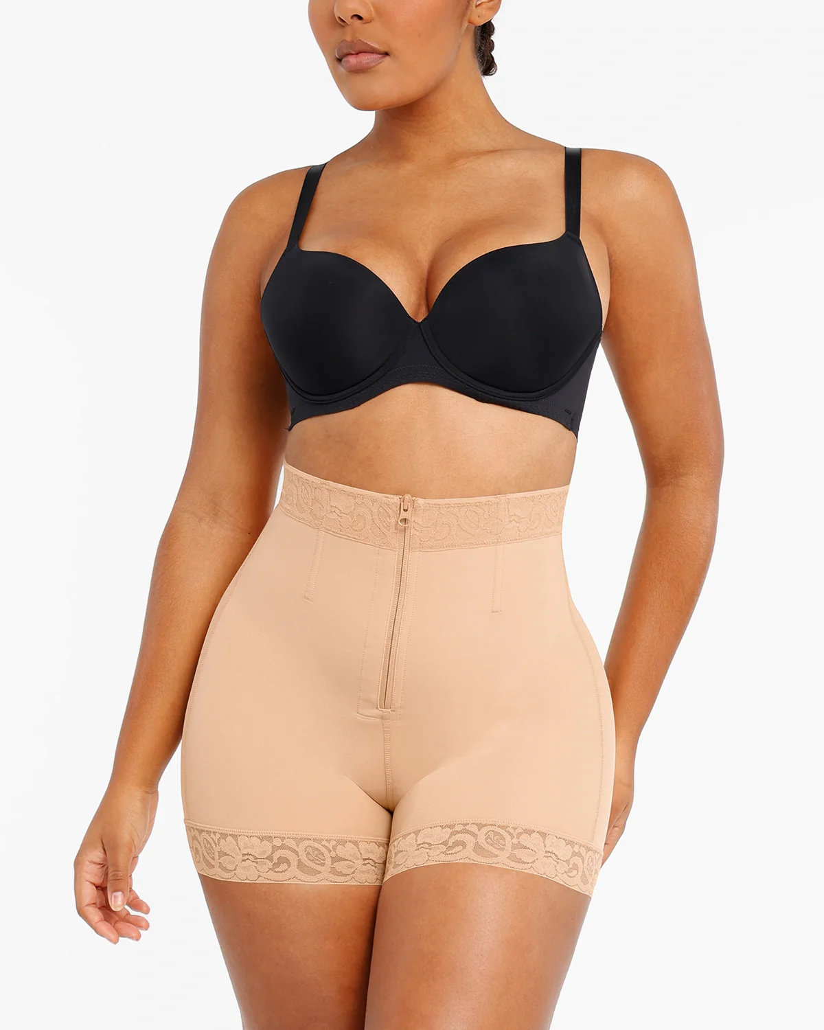 Bare Essentials™ AirSlim® Lace Steel Boned Butt Enhancer Short - Image 19