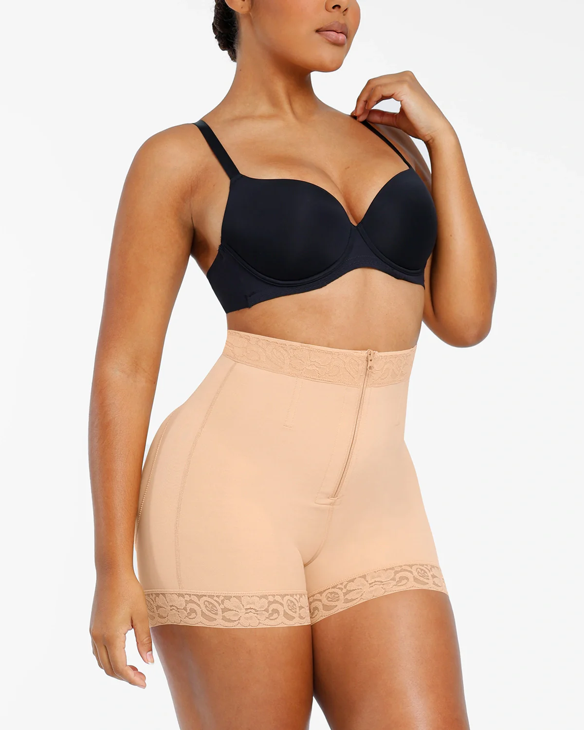 Bare Essentials™ AirSlim® Lace Steel Boned Butt Enhancer Short - Image 20