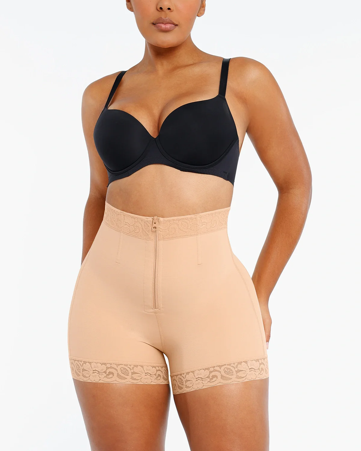 Bare Essentials™ AirSlim® Lace Steel Boned Butt Enhancer Short - Image 22