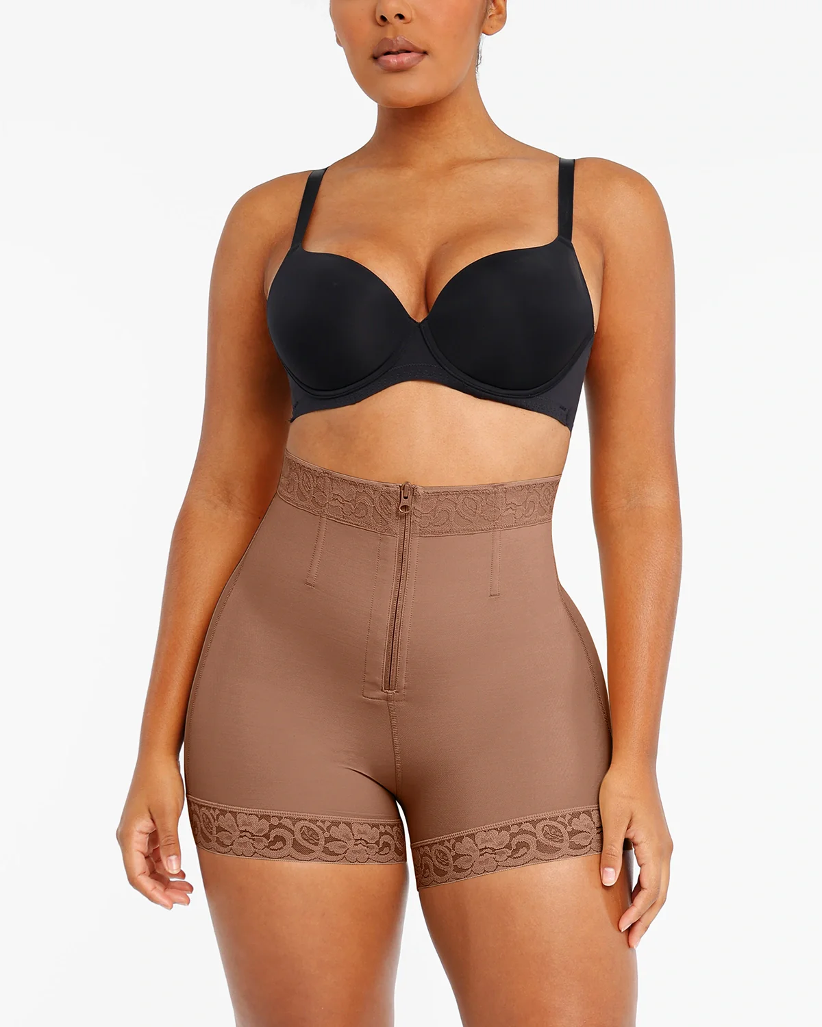 Bare Essentials™ AirSlim® Lace Steel Boned Butt Enhancer Short - Image 25
