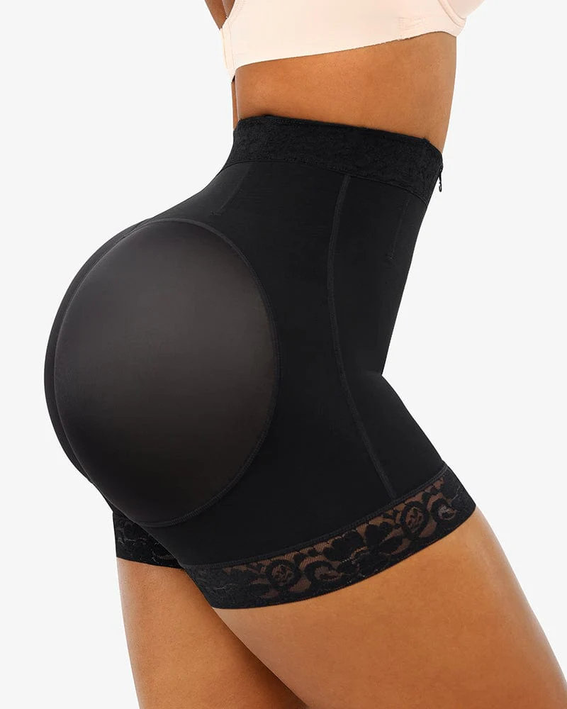 Bare Essentials™ AirSlim® Lace Steel Boned Butt Enhancer Short - Image 6