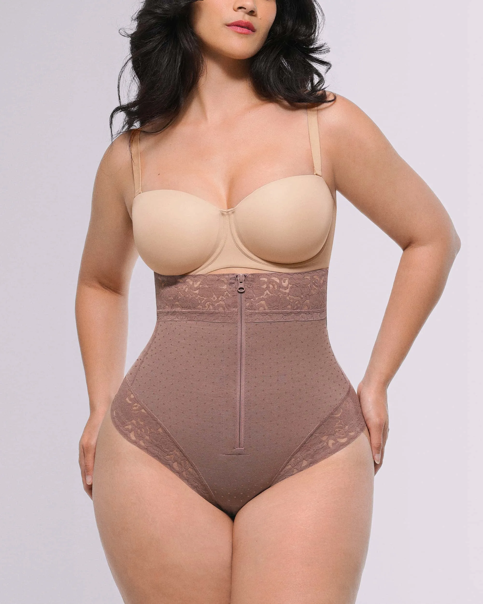 Bare Essentials™ AirSlim® High-Waisted Polka Dot Shaping Thong - Image 11