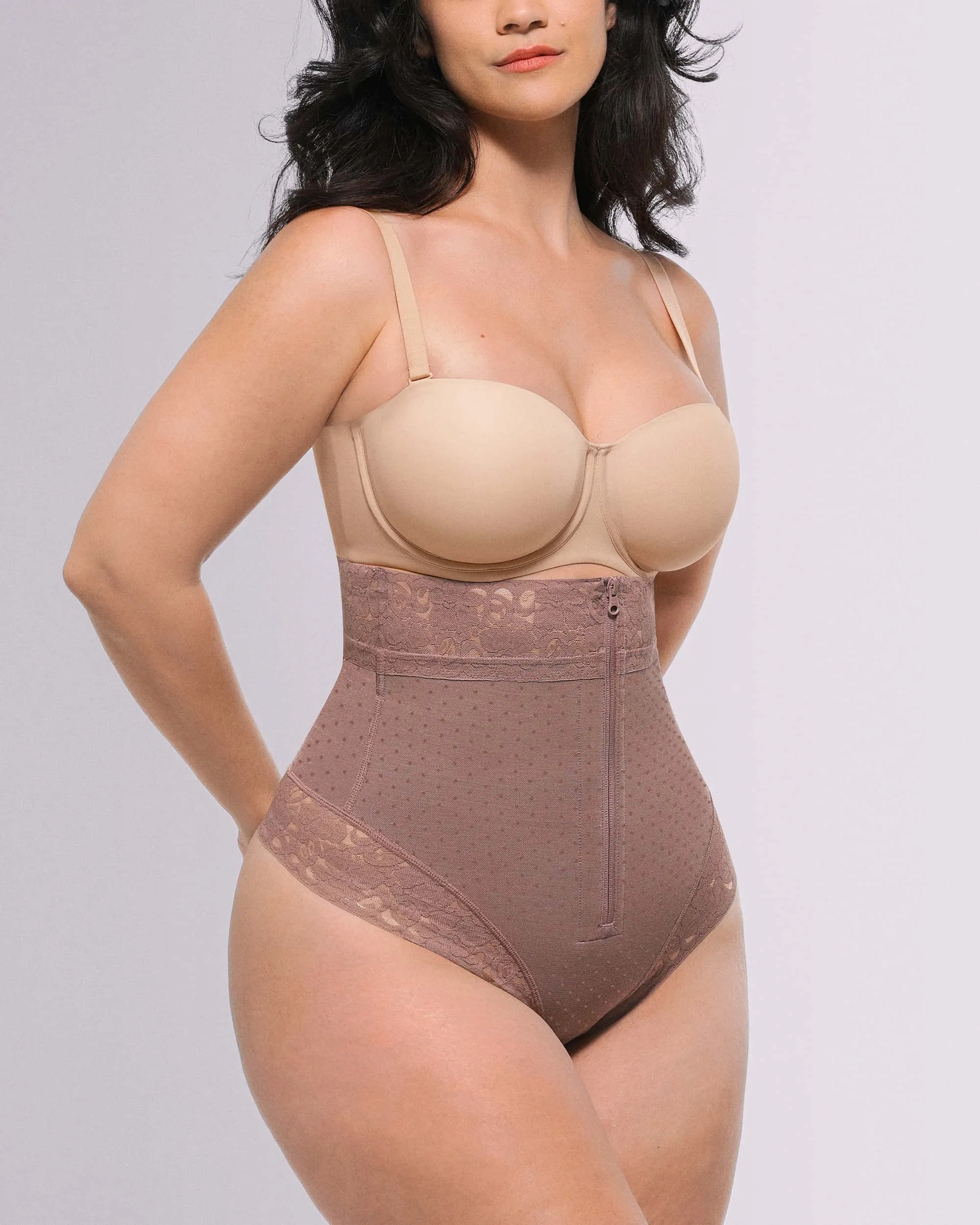 Bare Essentials™ AirSlim® High-Waisted Polka Dot Shaping Thong - Image 15