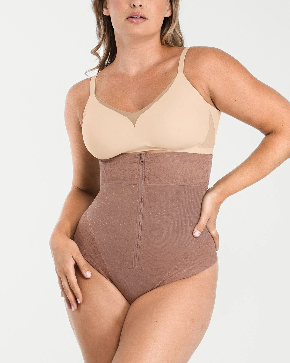Bare Essentials™ AirSlim® High-Waisted Polka Dot Shaping Thong - Image 17