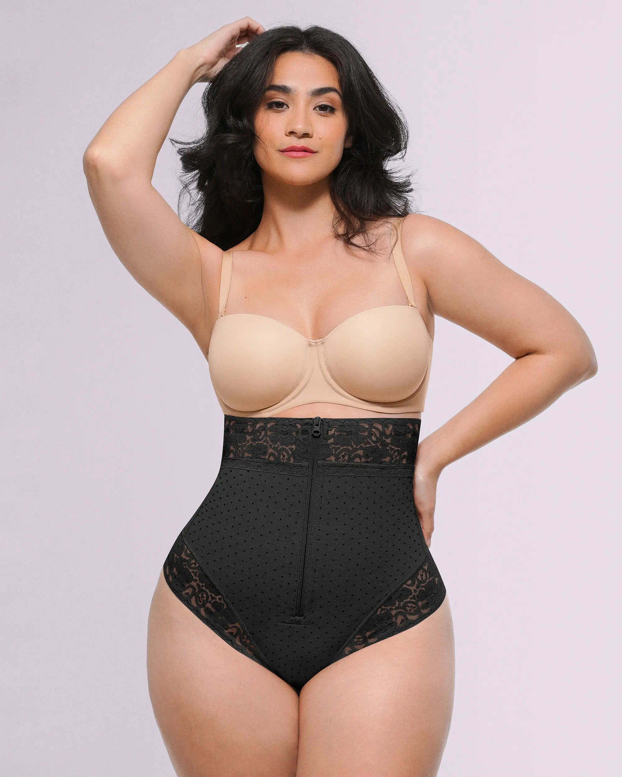 Bare Essentials™ AirSlim® High-Waisted Polka Dot Shaping Thong - Image 19