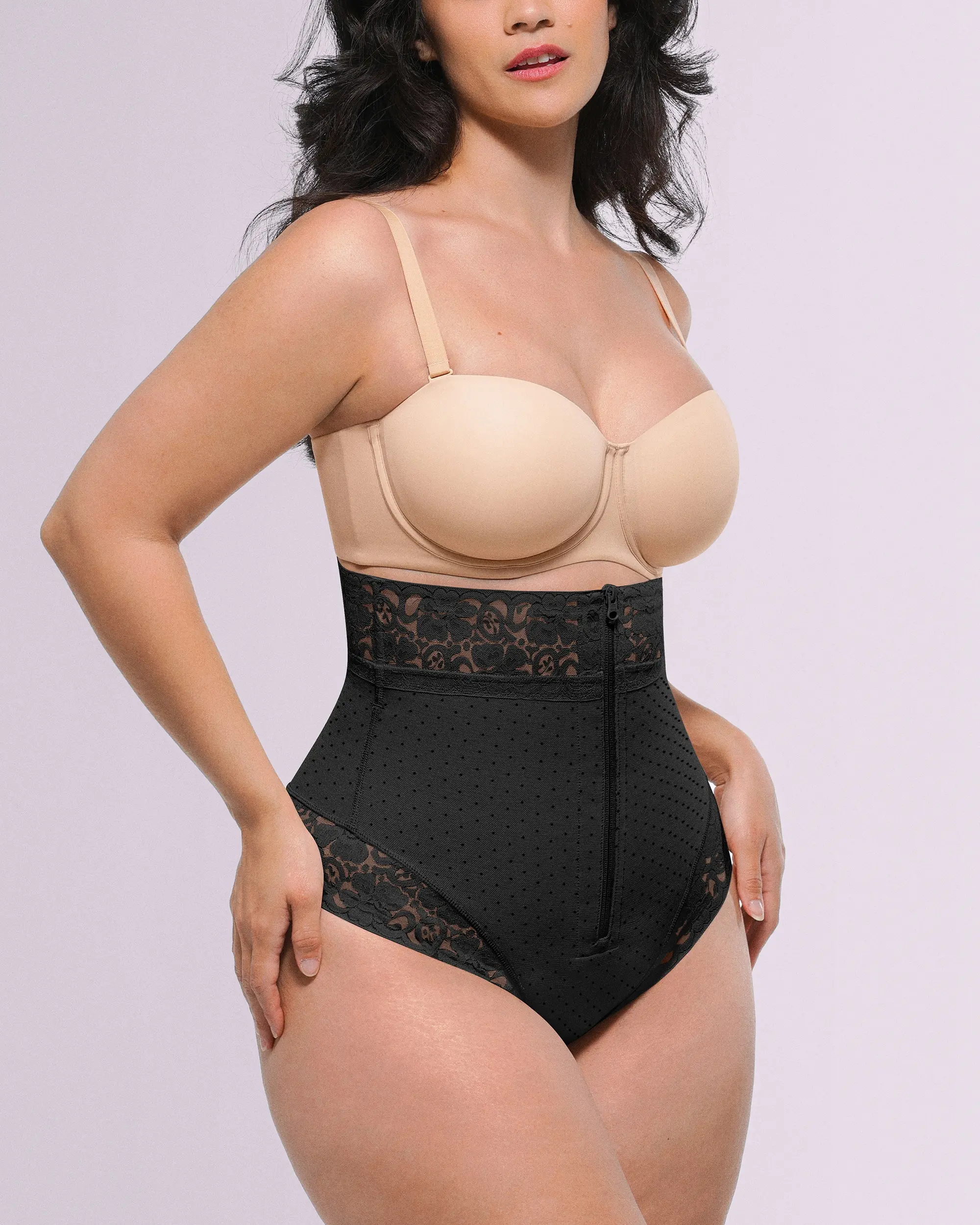Bare Essentials™ AirSlim® High-Waisted Polka Dot Shaping Thong - Image 20