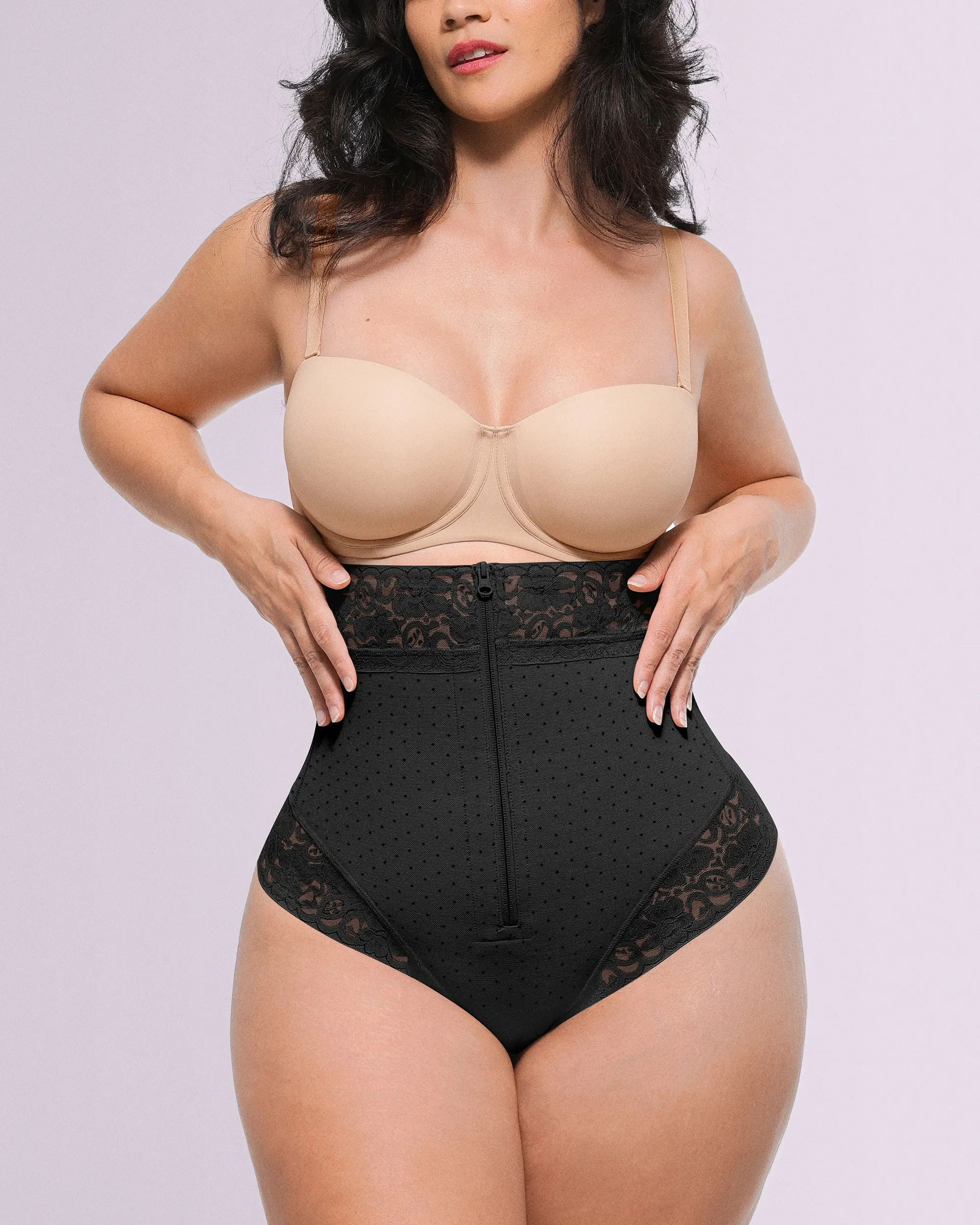 Bare Essentials™ AirSlim® High-Waisted Polka Dot Shaping Thong - Image 23