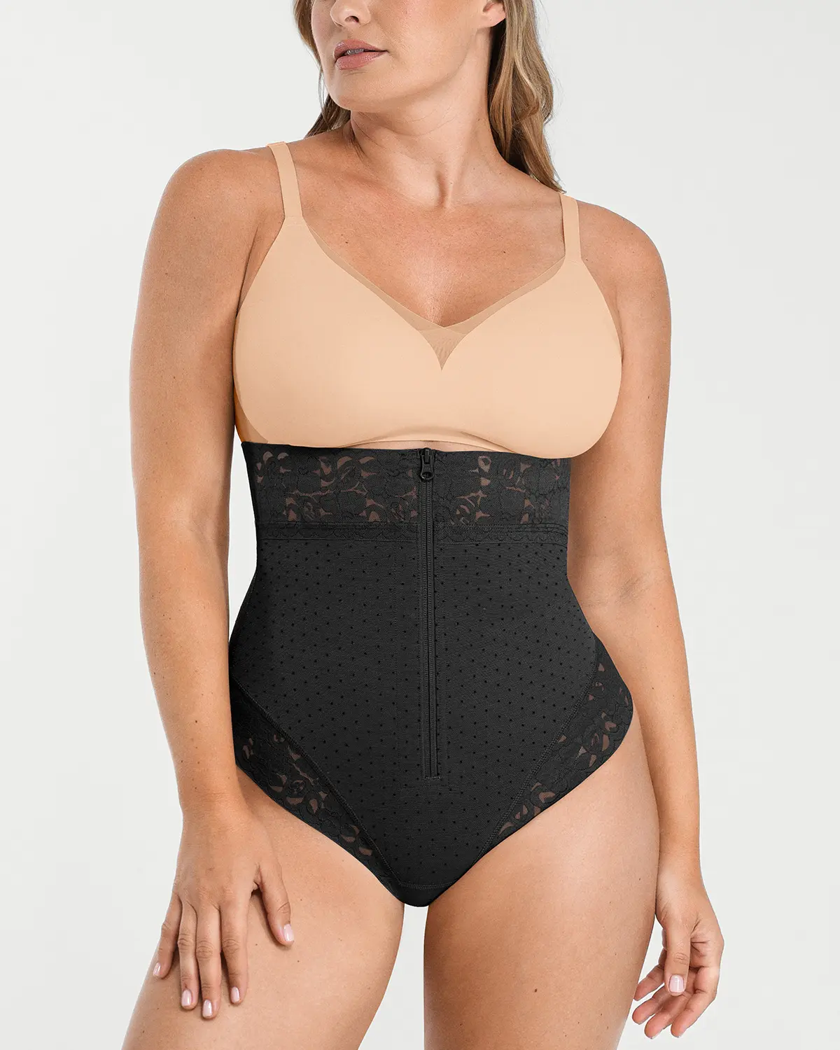 Bare Essentials™ AirSlim® High-Waisted Polka Dot Shaping Thong - Image 25
