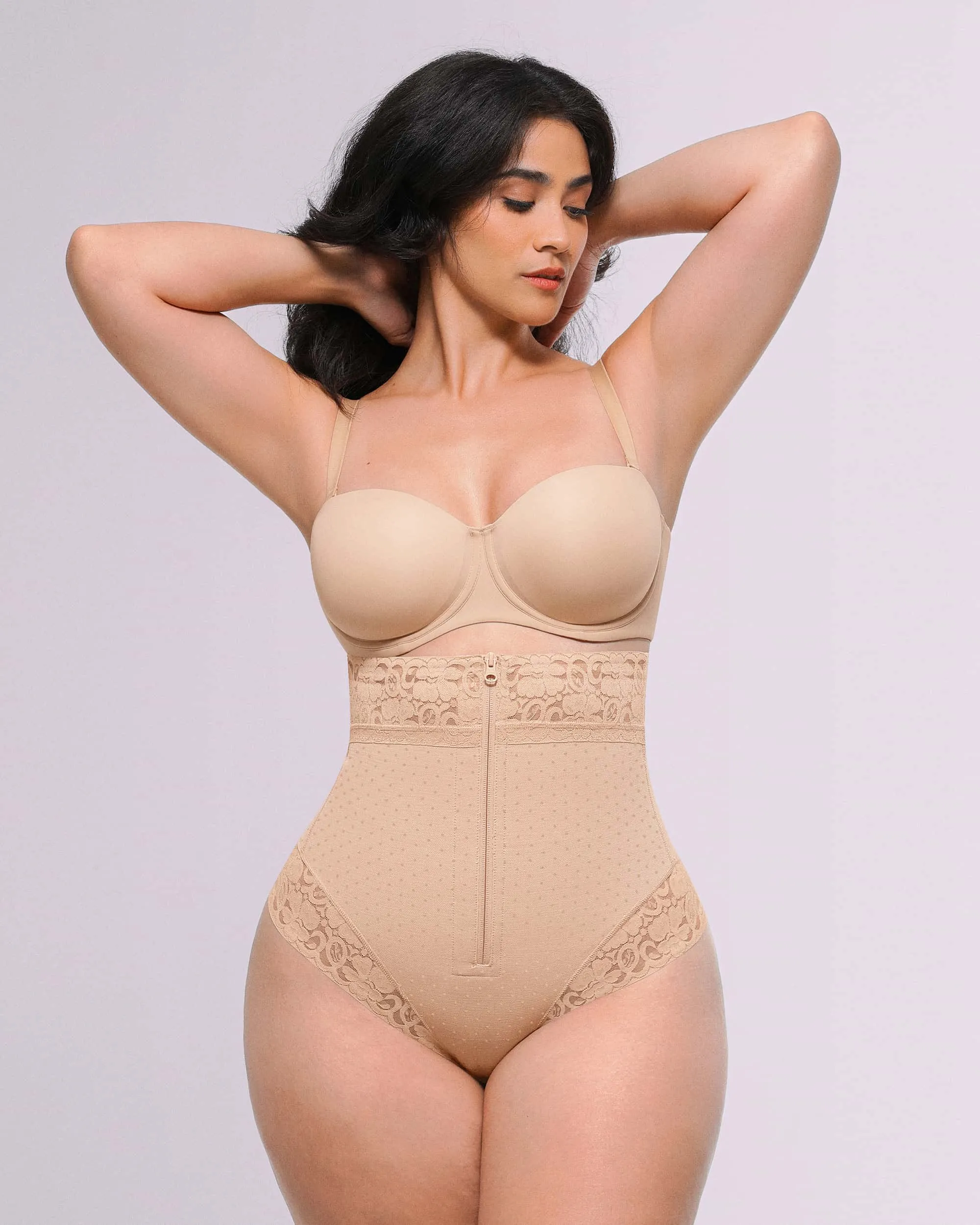 Bare Essentials™ AirSlim® High-Waisted Polka Dot Shaping Thong - Image 7