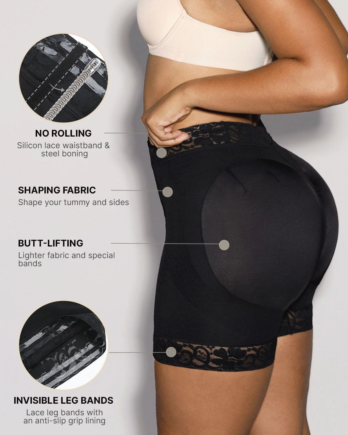 BOOT-YEAH™ AirSlim® Butt-Lifting Lace Short - Image 2