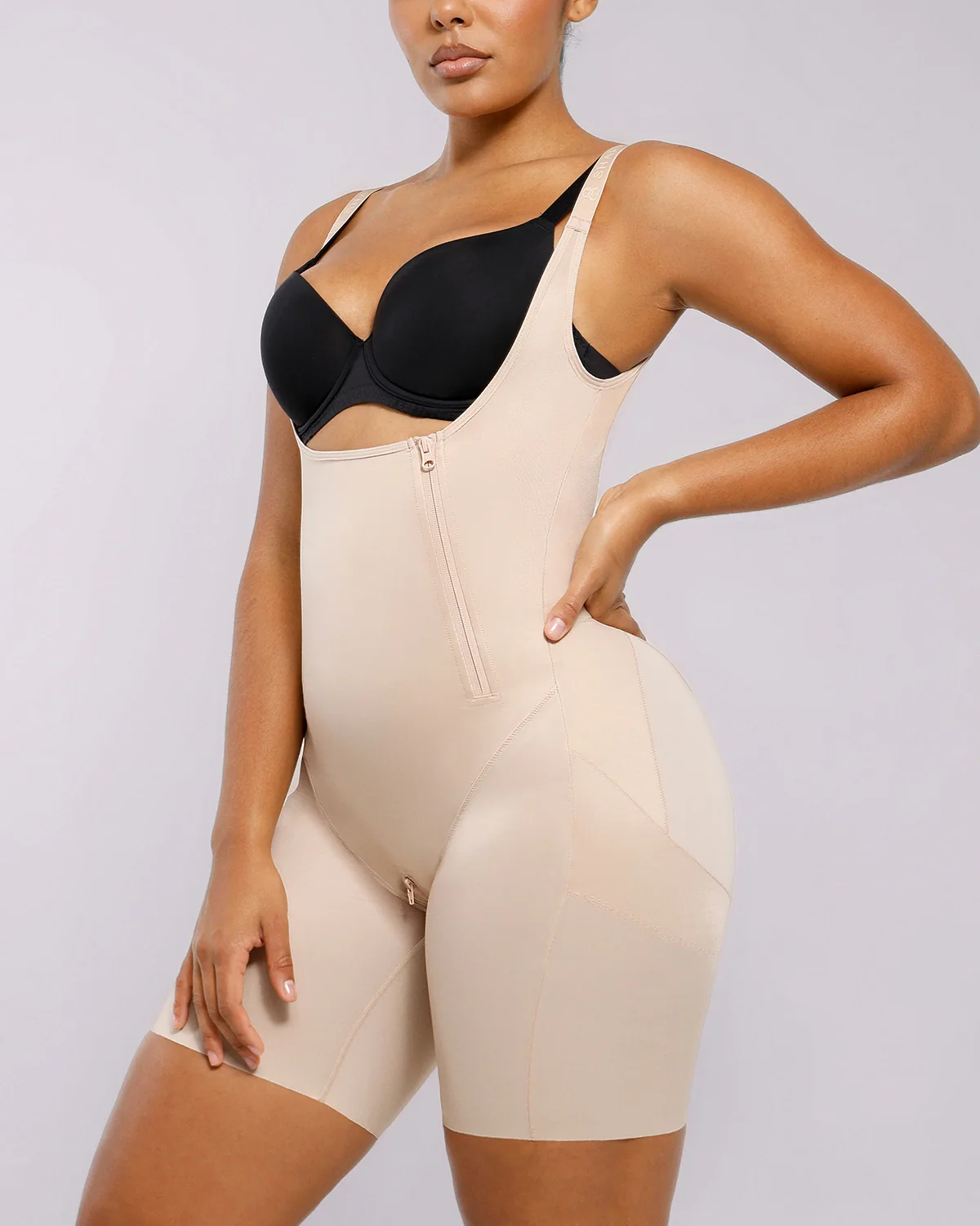BOOT-YEAH™ SilkSculpt Open Bust Full Bodysuit - Image 22