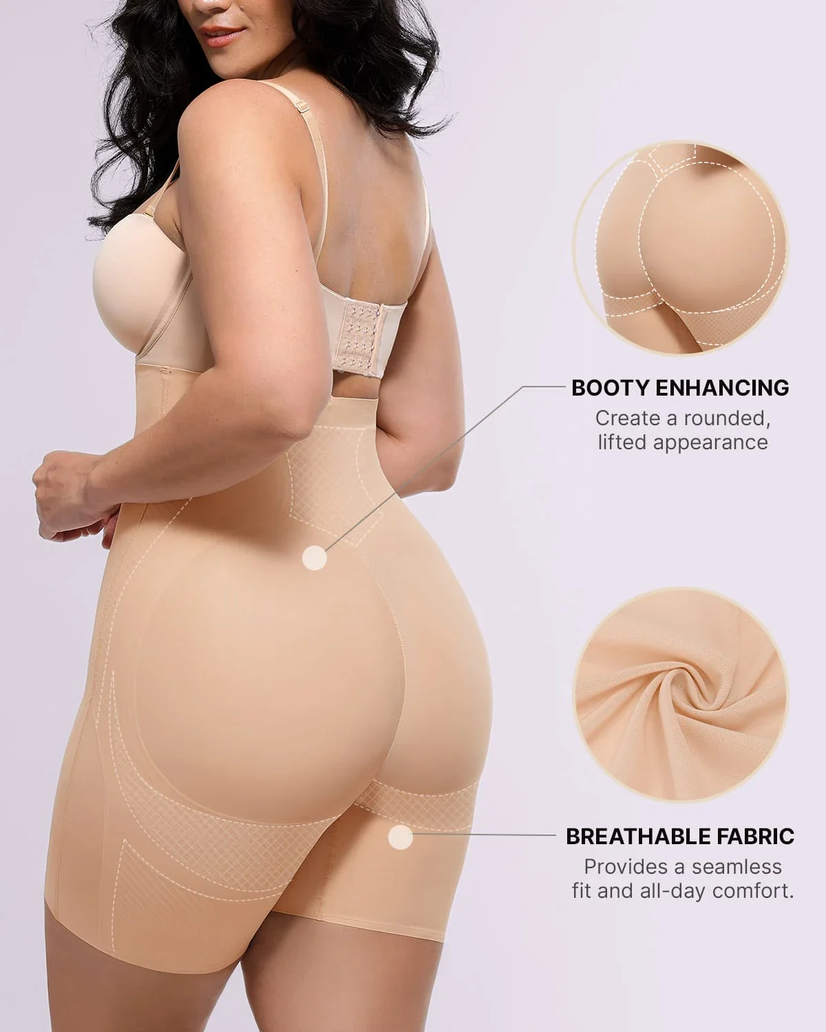 Bare Essentials™ Cream Touch™ Tummy Control Flawless Smoothing Mid Thigh Short - Image 10