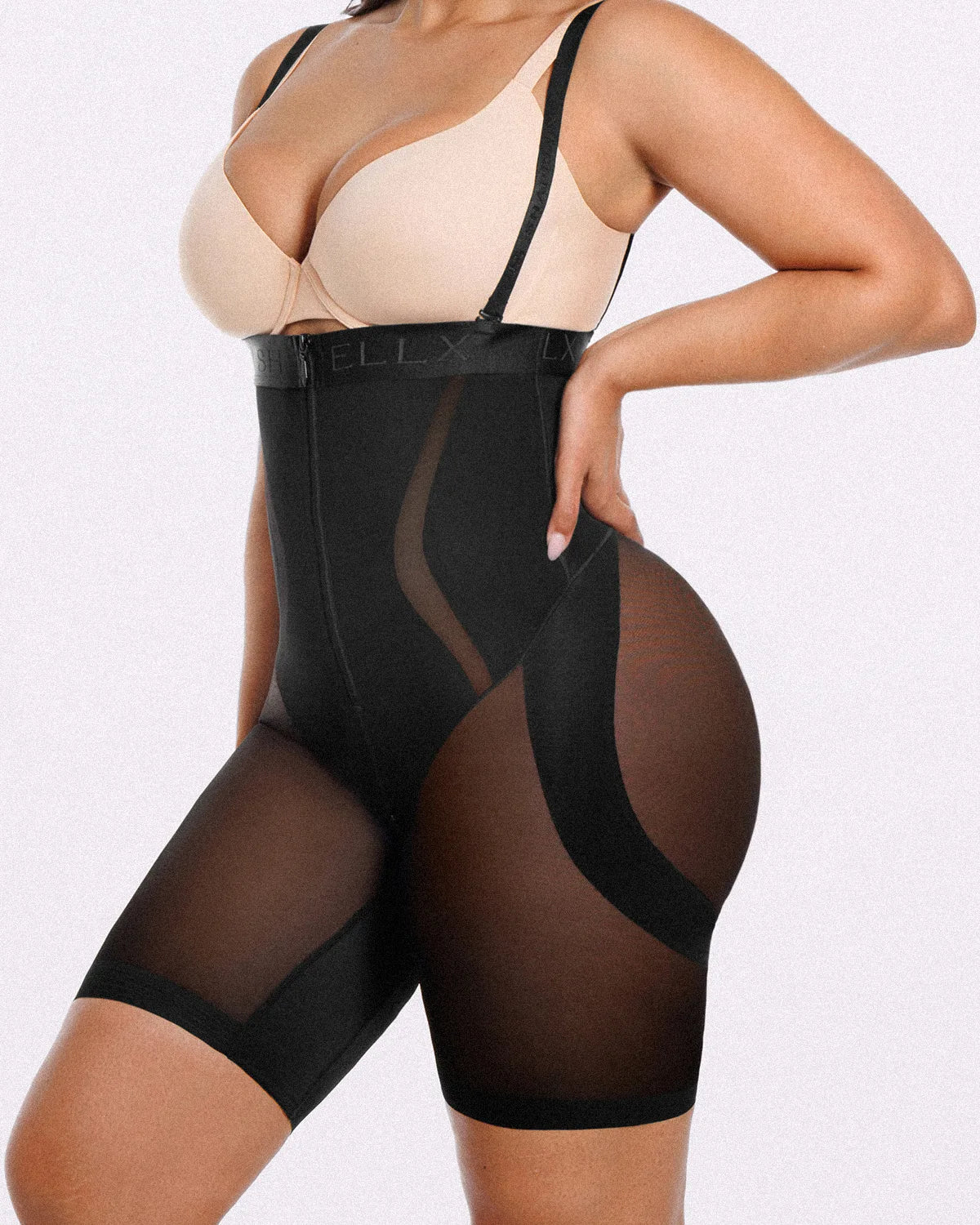 Back Smoothing Lace Underwire Bra + Airy Comfy Short - Image 3