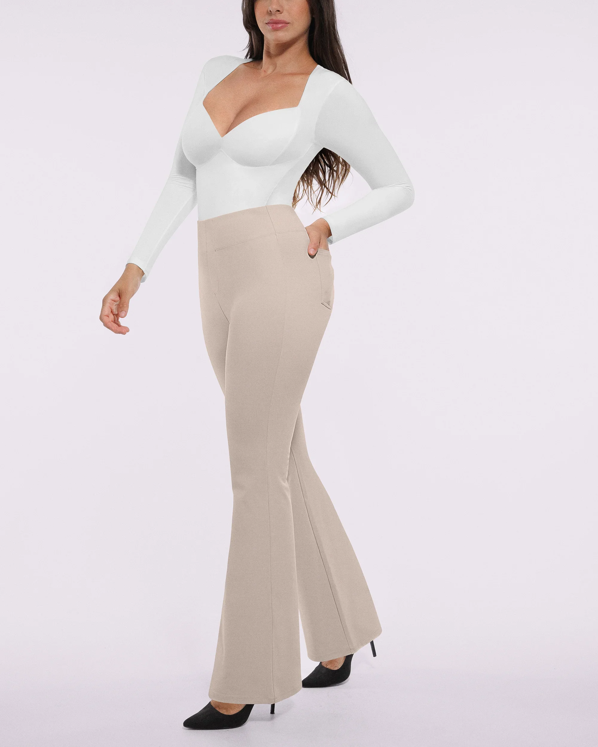 Bare Essentials™ AirSlim® Back Pocket Flare Work Pant - Image 17