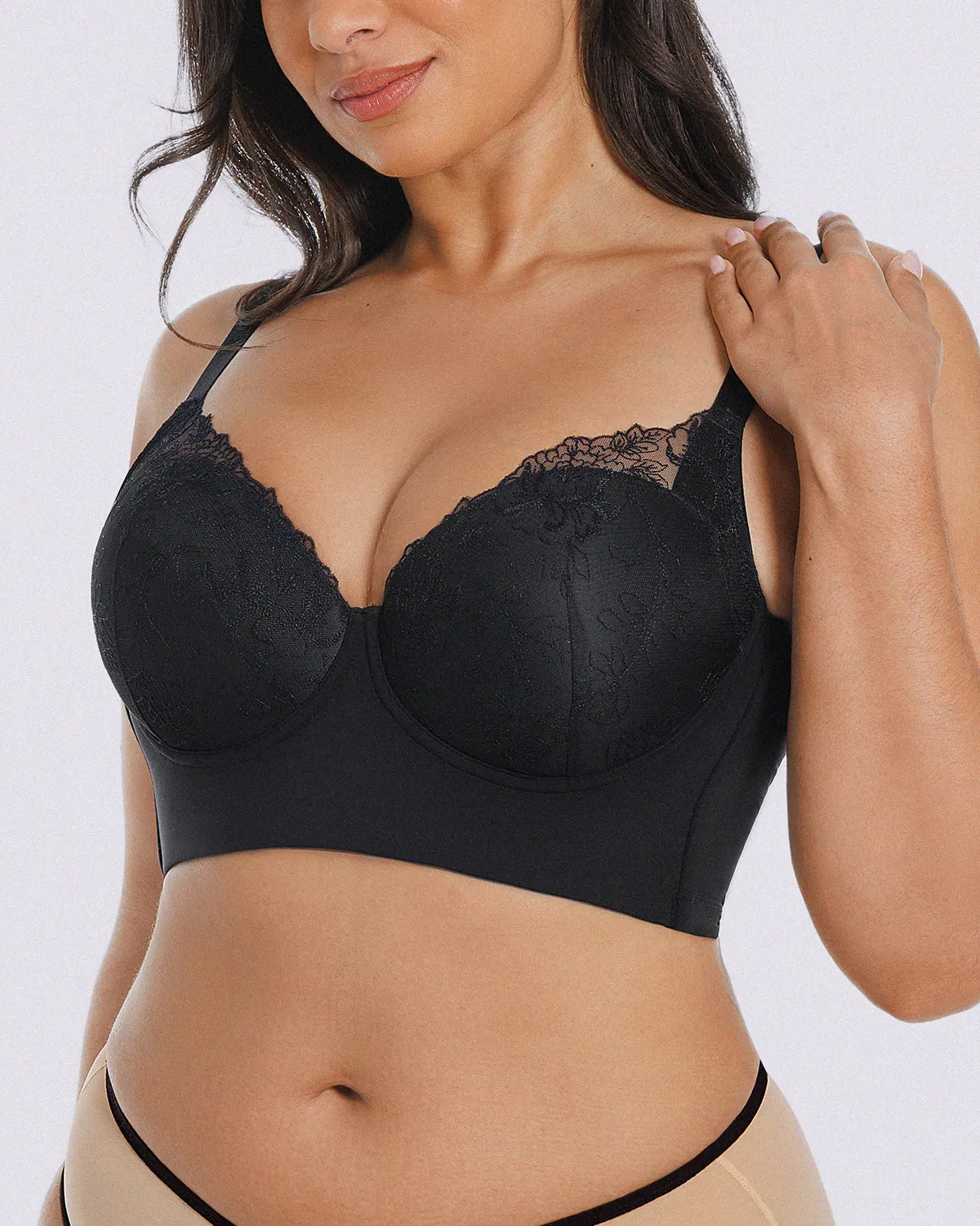 Bare Essentials™ AirSlim® Back Smoothing Lace Underwire Bra - Image 14