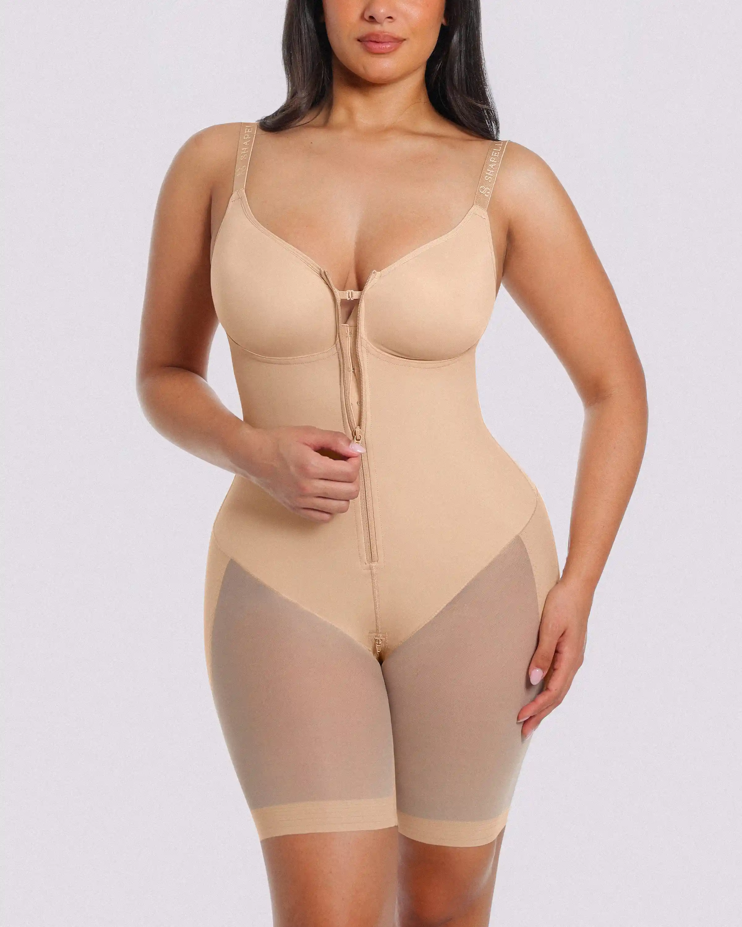 Bare Essentials™ AirSlim® Hourglass Full Body Mid Thigh Bodysuit - Image 15