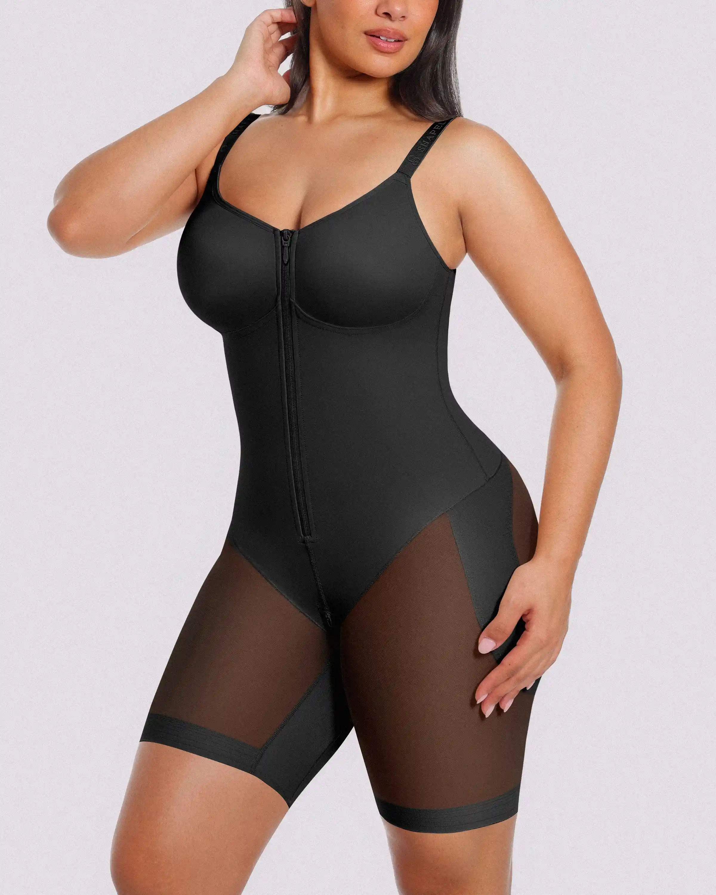 Bare Essentials™ AirSlim® Hourglass Full Body Mid Thigh Bodysuit - Image 7