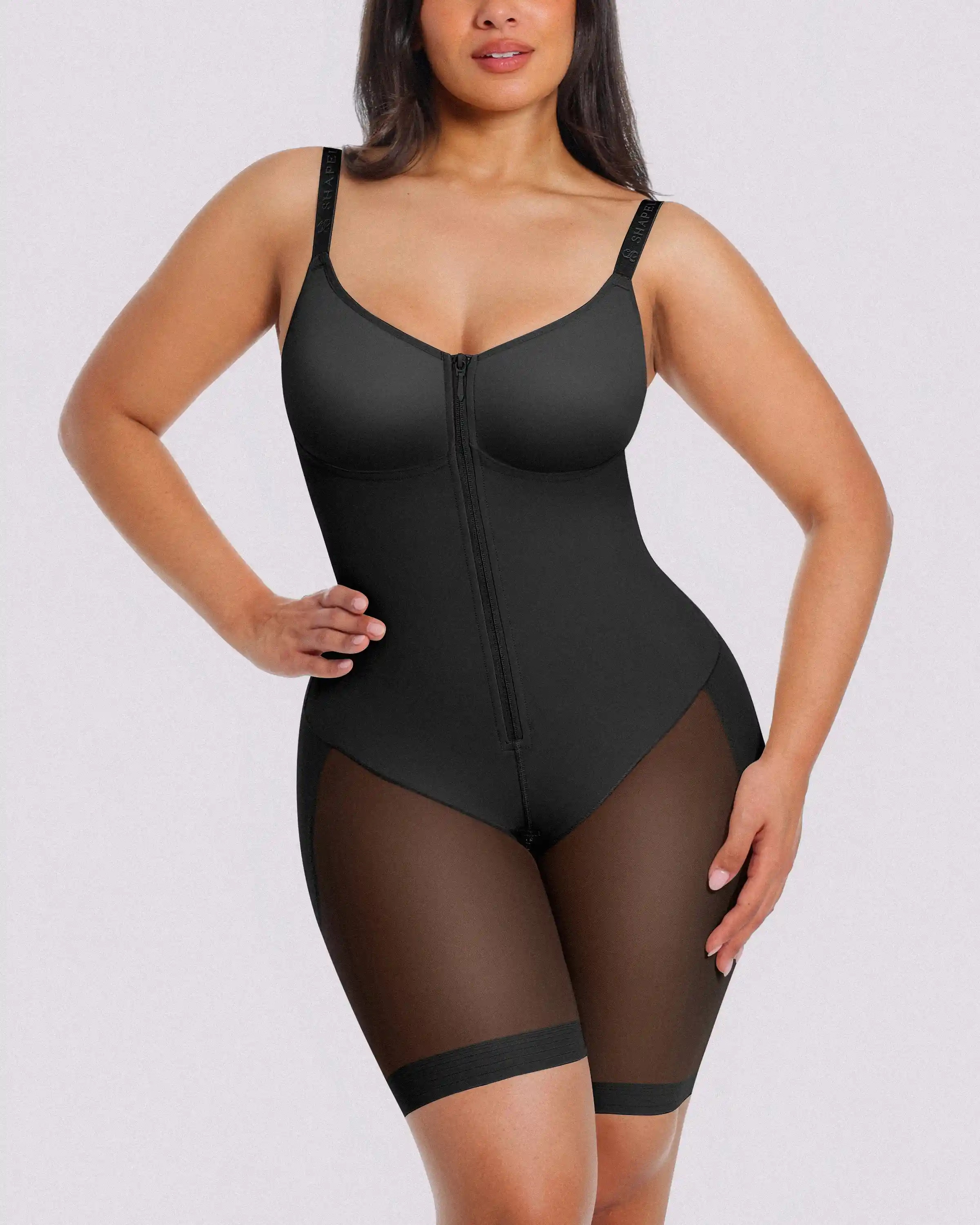 Bare Essentials™ AirSlim® Hourglass Full Body Mid Thigh Bodysuit - Image 8