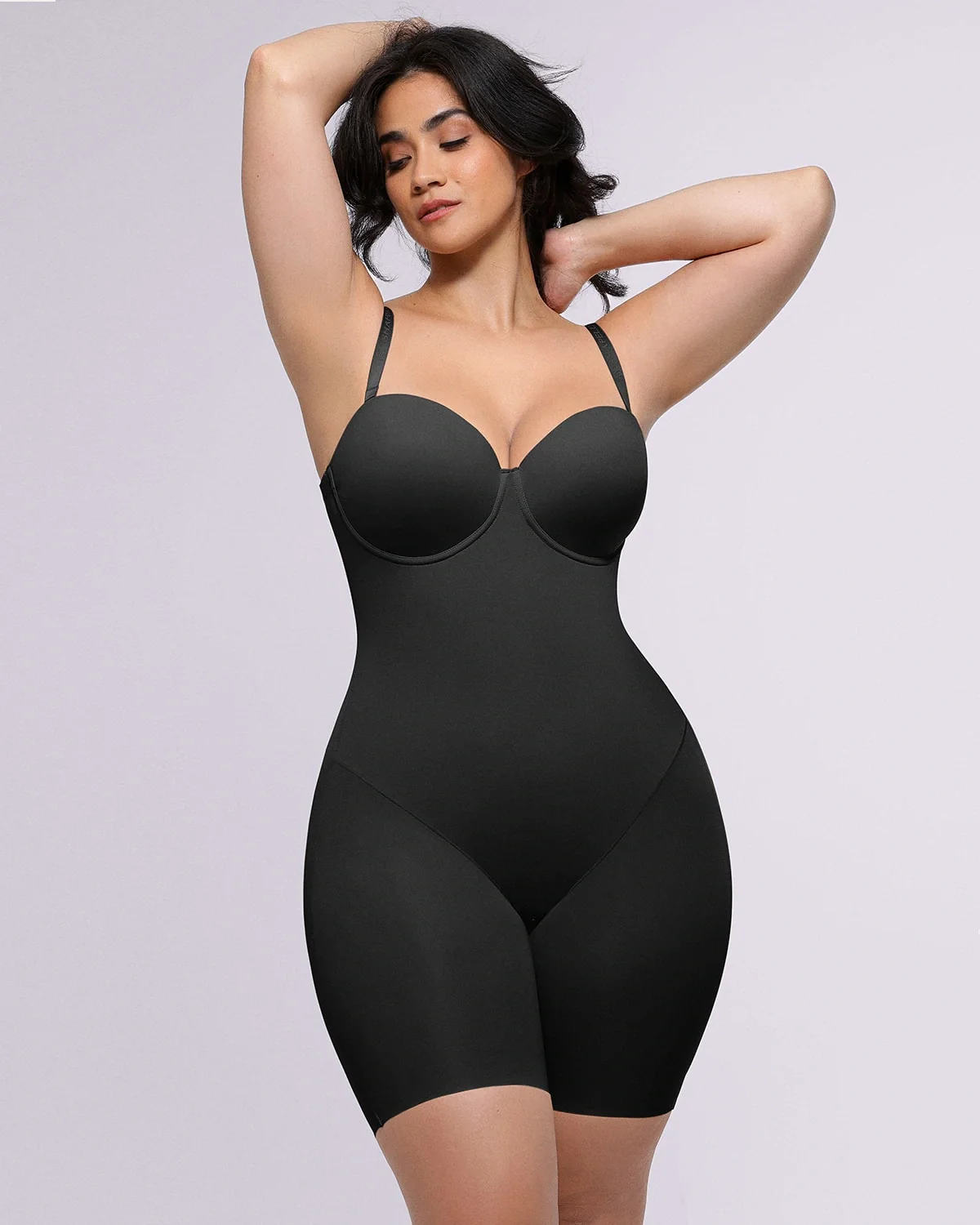 Bare Essentials™ AirSlim® Strapless Mid Thigh Bodysuit - Image 16