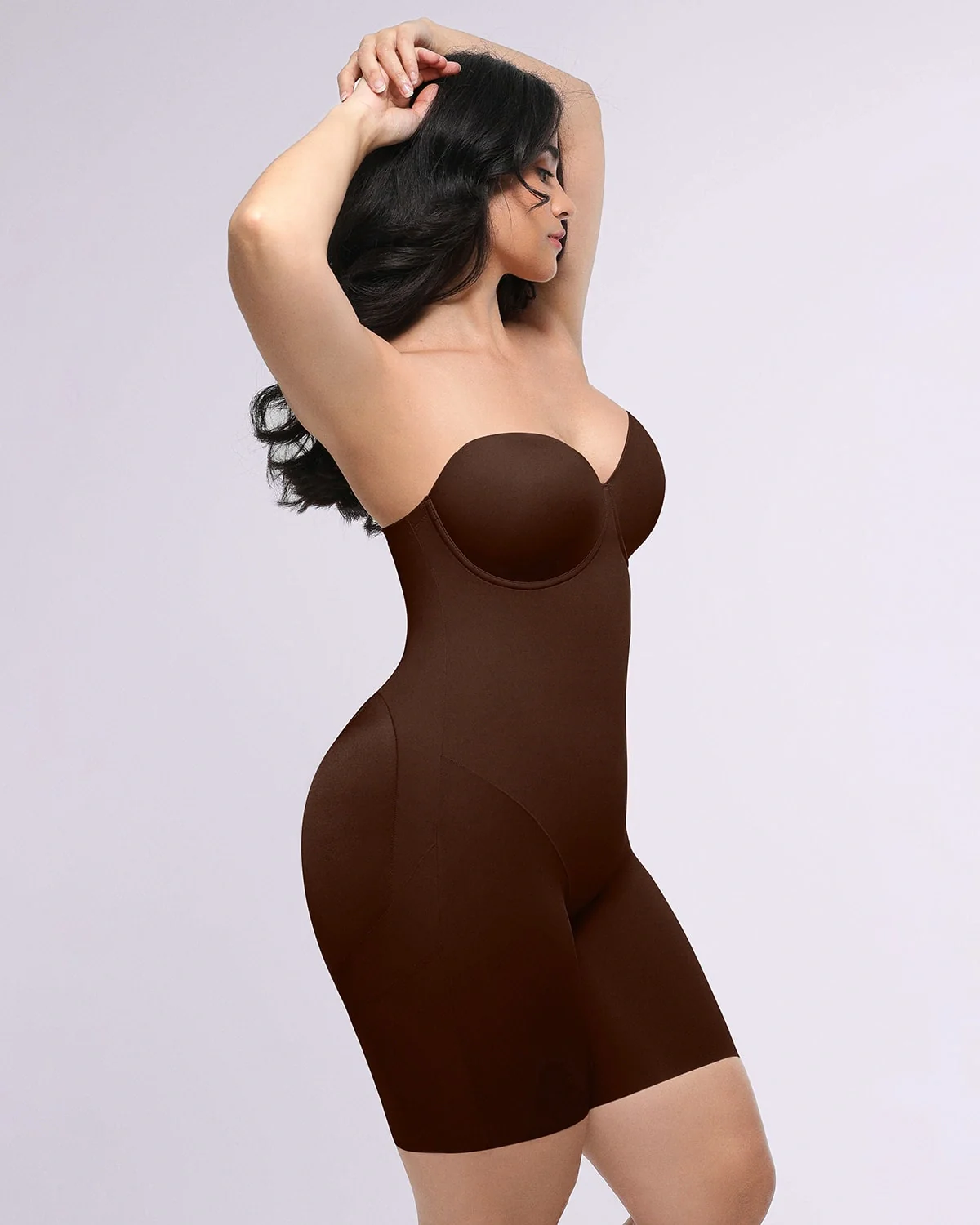 Bare Essentials™ AirSlim® Strapless Mid Thigh Bodysuit - Image 22
