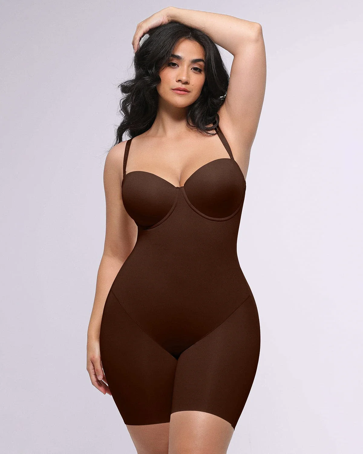 Bare Essentials™ AirSlim® Strapless Mid Thigh Bodysuit - Image 23