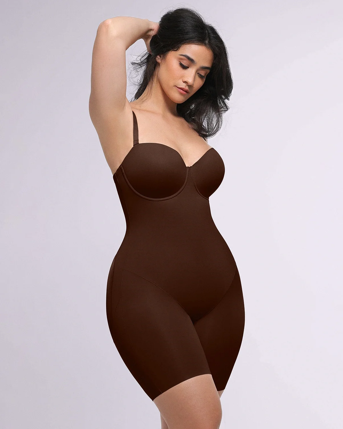 Bare Essentials™ AirSlim® Strapless Mid Thigh Bodysuit - Image 24
