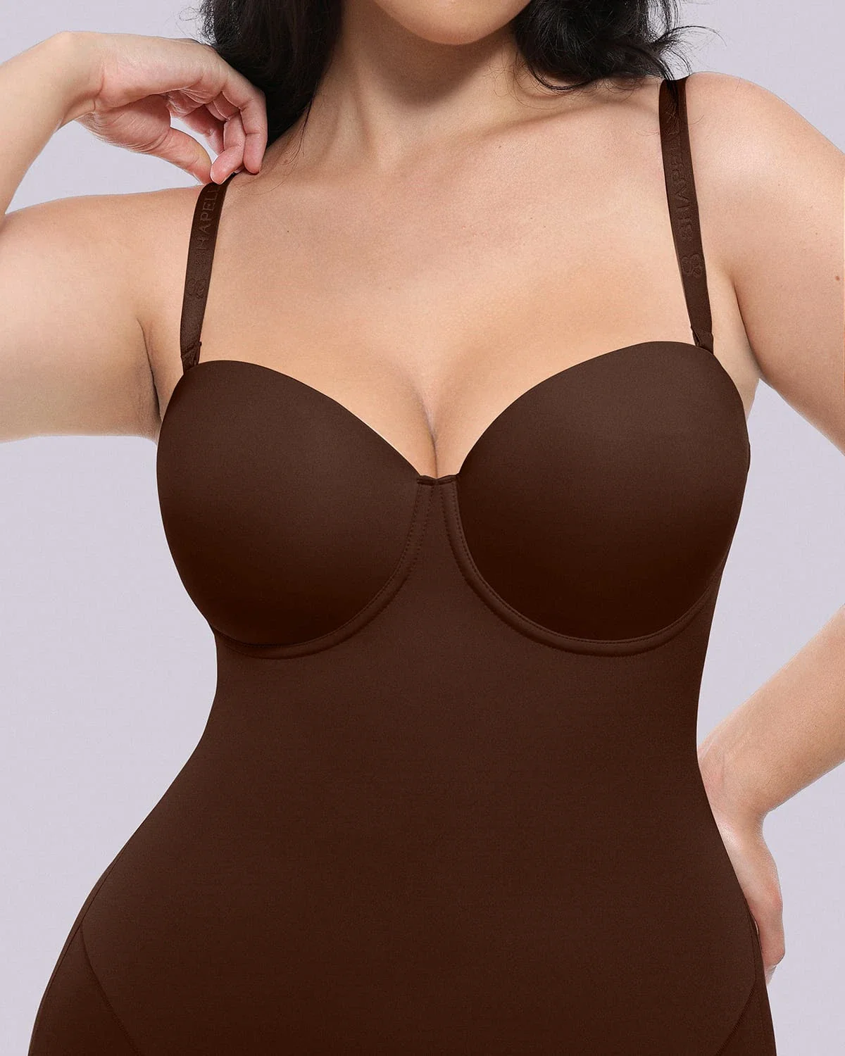 Bare Essentials™ AirSlim® Strapless Mid Thigh Bodysuit - Image 27