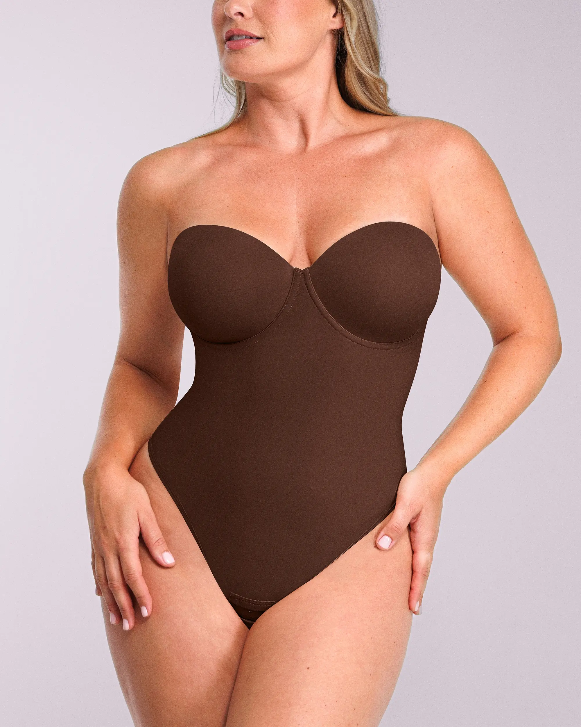 Bare Essentials™ AirSlim® Strapless Thong Bodysuit - Image 21