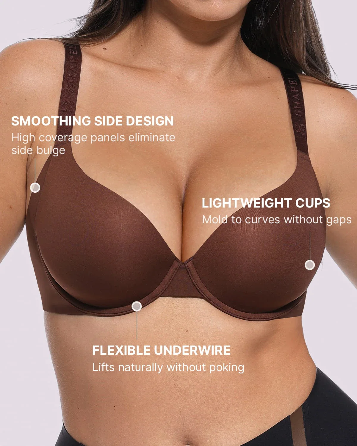Bare Essentials™ Cream Touch™ Smoothing T-Shirt Bra - Image 3