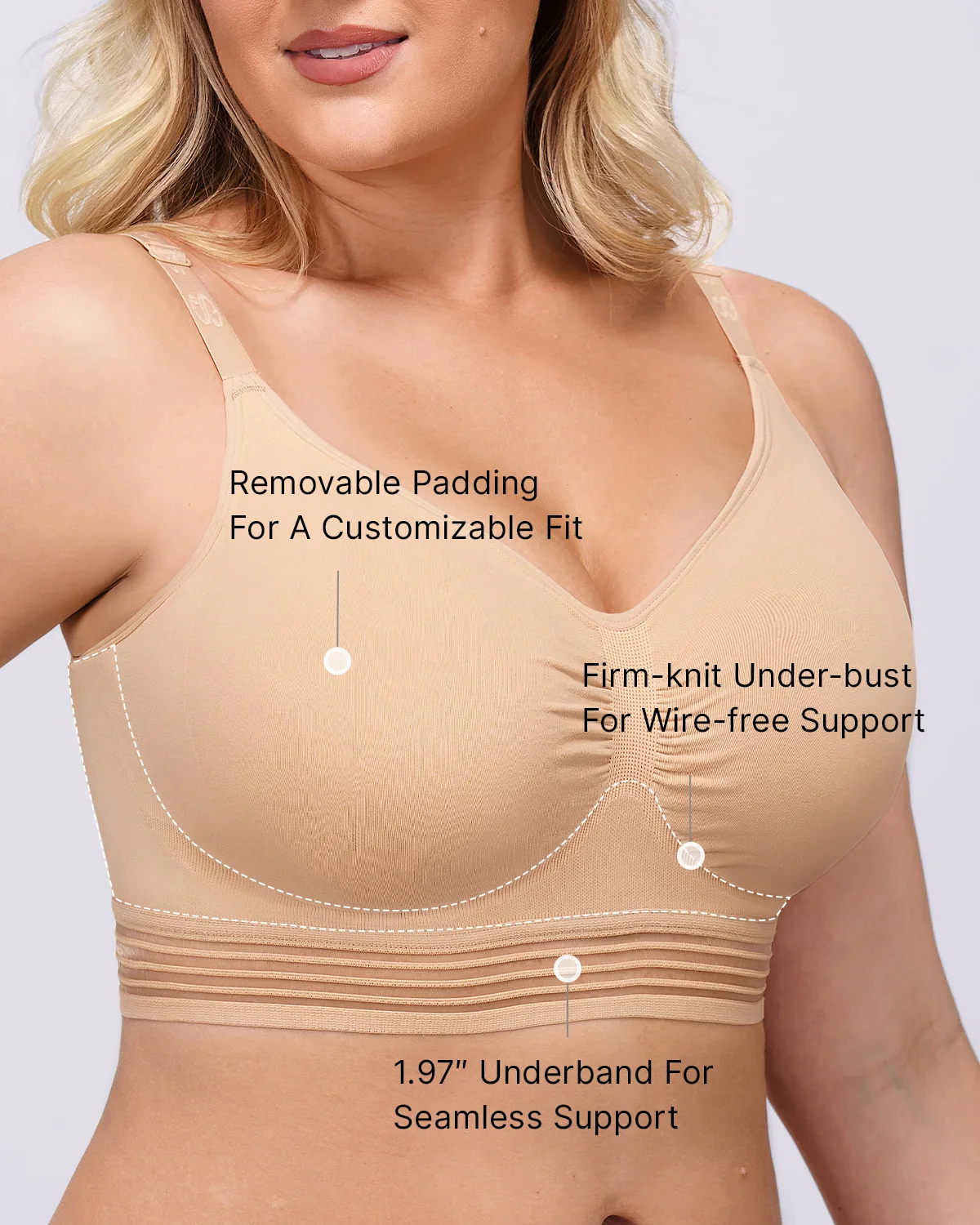 Bare Essentials™ Defineline™ All Day Comfort Wireless Bra - Image 17