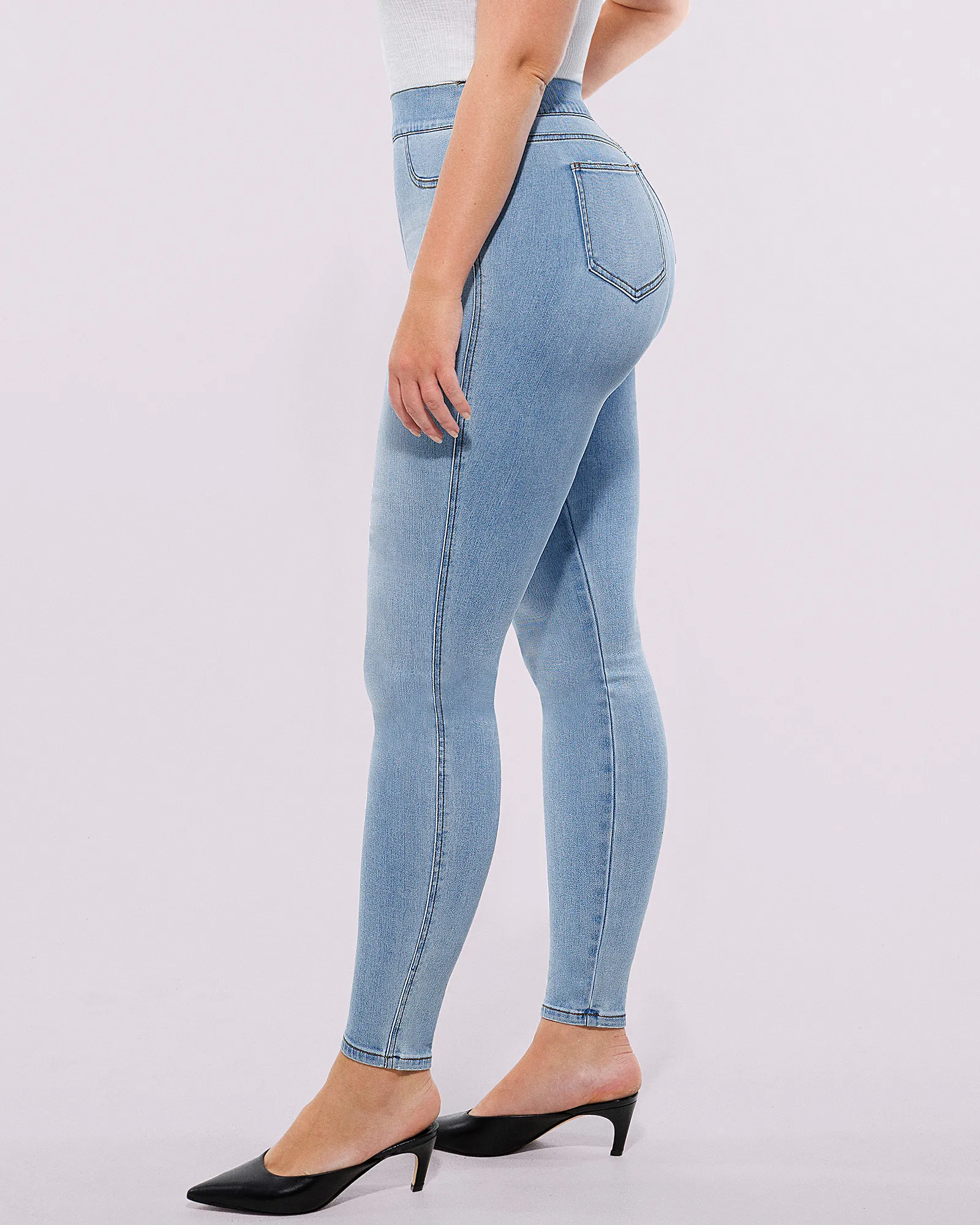 Bare Essentials™ AirSlim® High-Waisted Padded Hip Skinny Jeans - Image 11