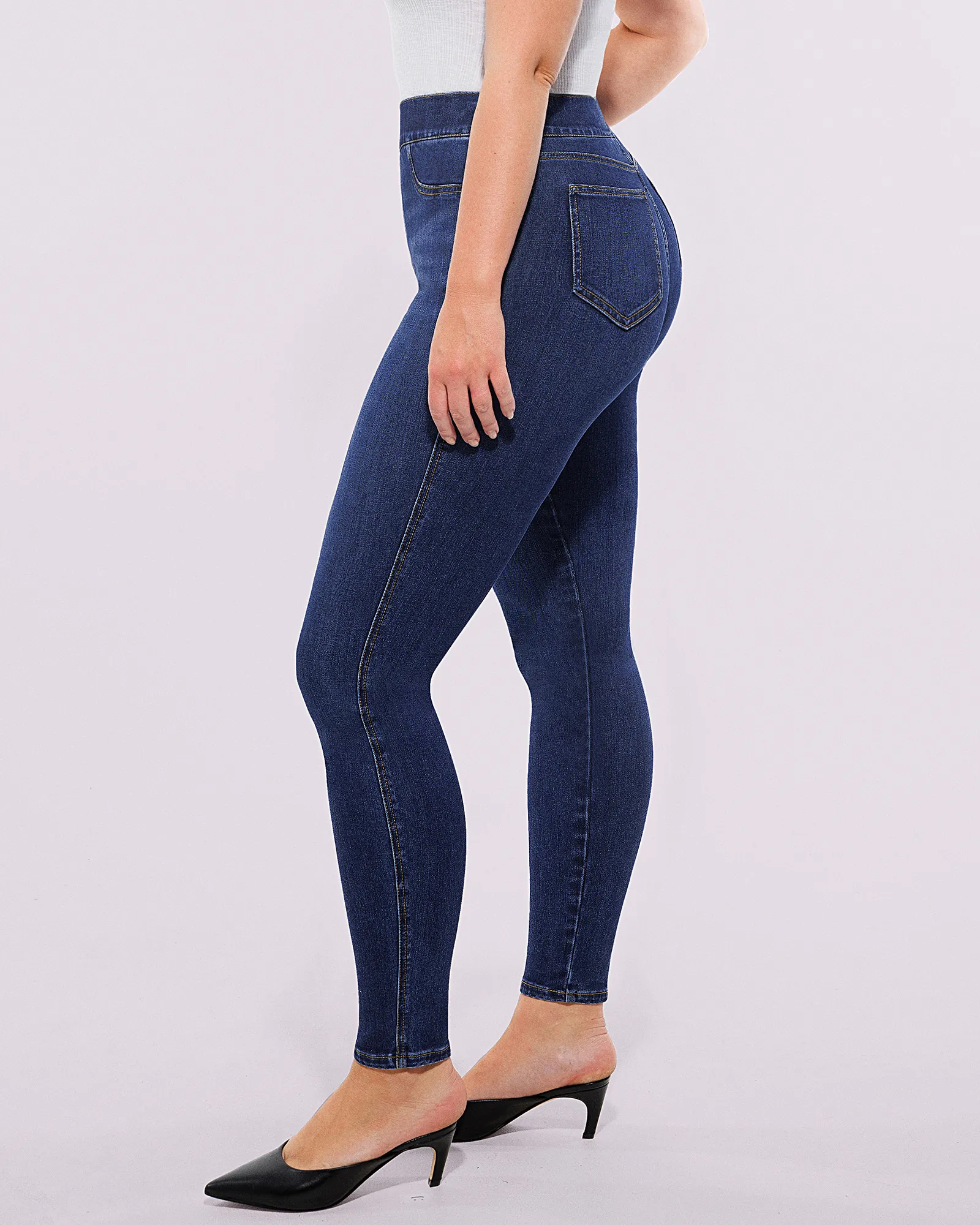 Bare Essentials™ AirSlim® High-Waisted Padded Hip Skinny Jeans - Image 12