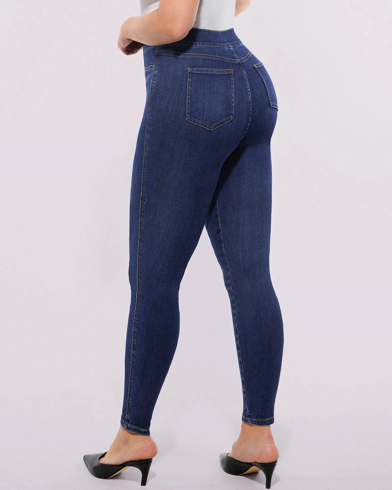 Bare Essentials™ AirSlim® High-Waisted Padded Hip Skinny Jeans - Image 16