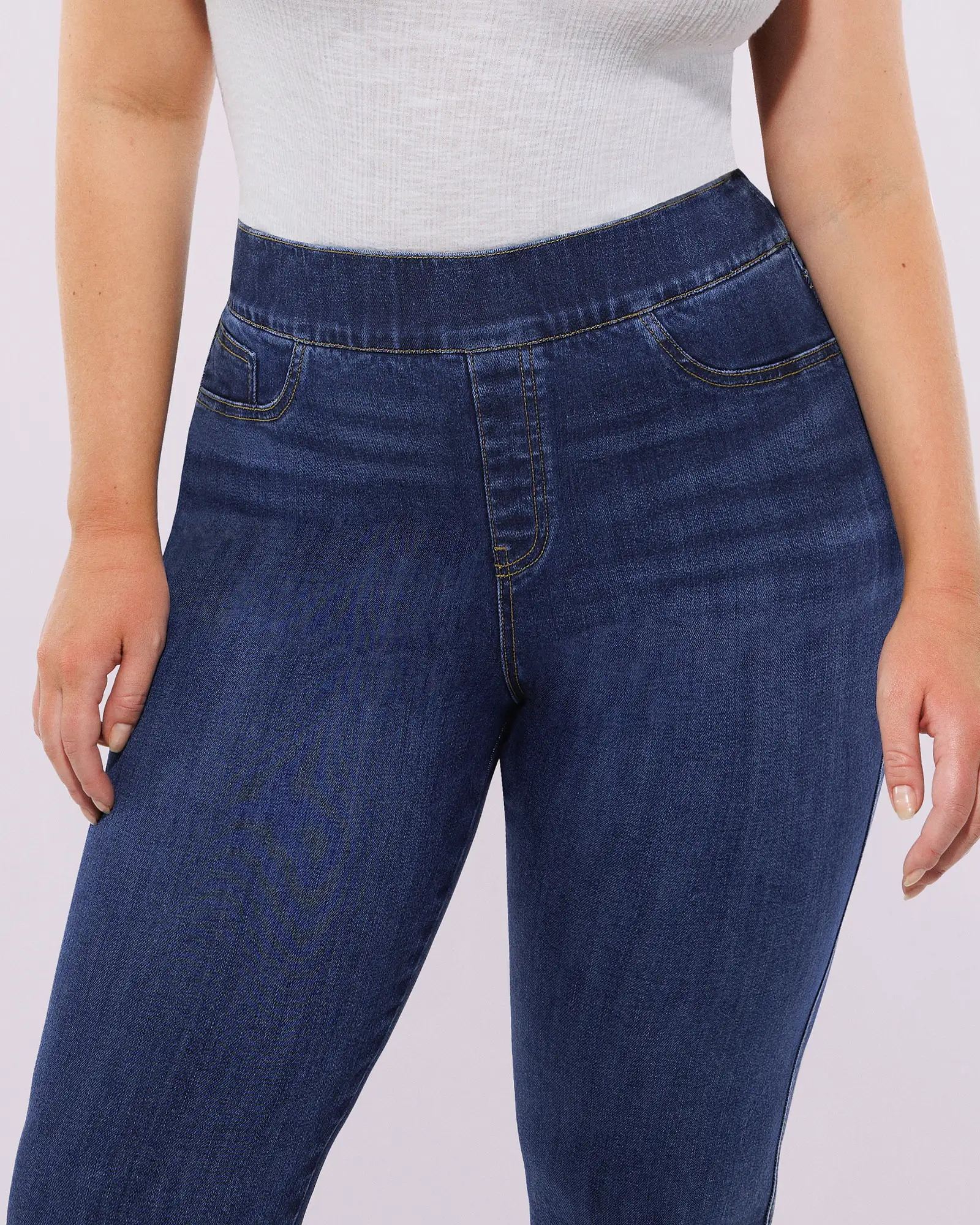 Bare Essentials™ AirSlim® High-Waisted Padded Hip Skinny Jeans - Image 17
