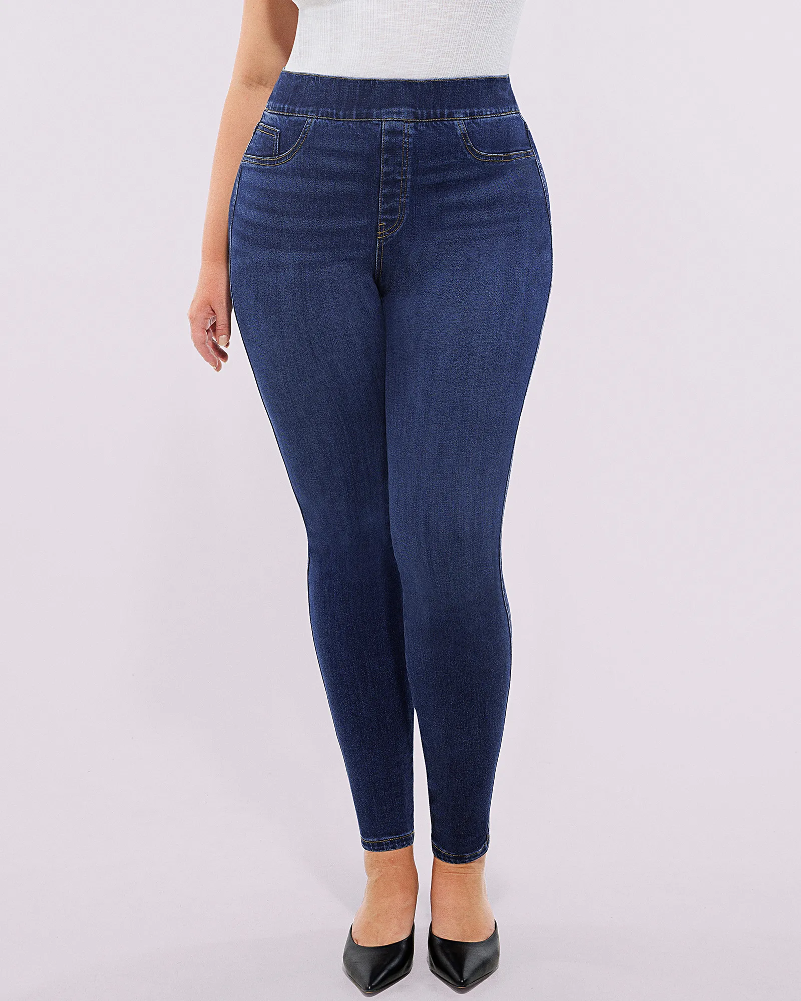 Bare Essentials™ AirSlim® High-Waisted Padded Hip Skinny Jeans - Image 21