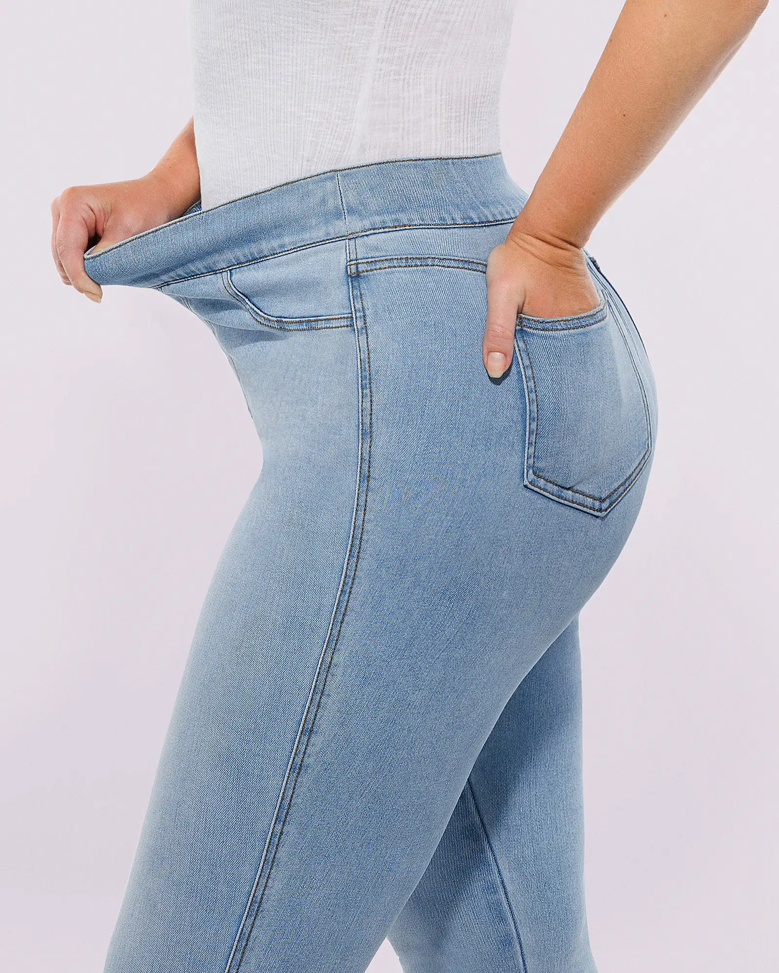 Bare Essentials™ AirSlim® High-Waisted Padded Hip Skinny Jeans - Image 5