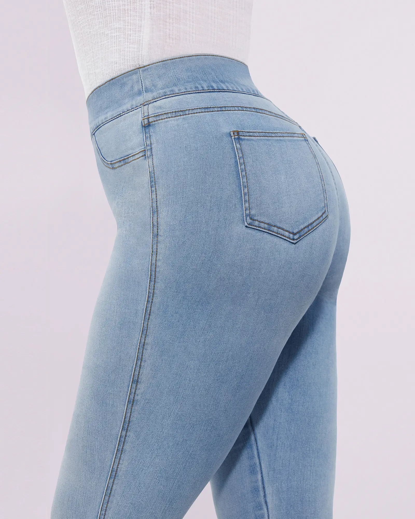 Bare Essentials™ AirSlim® High-Waisted Padded Hip Skinny Jeans - Image 8