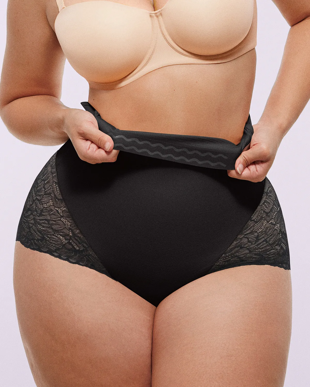 Bare Essentials™ MeshSmooth™ High-Waisted  Sheer Lace Brief - Image 16
