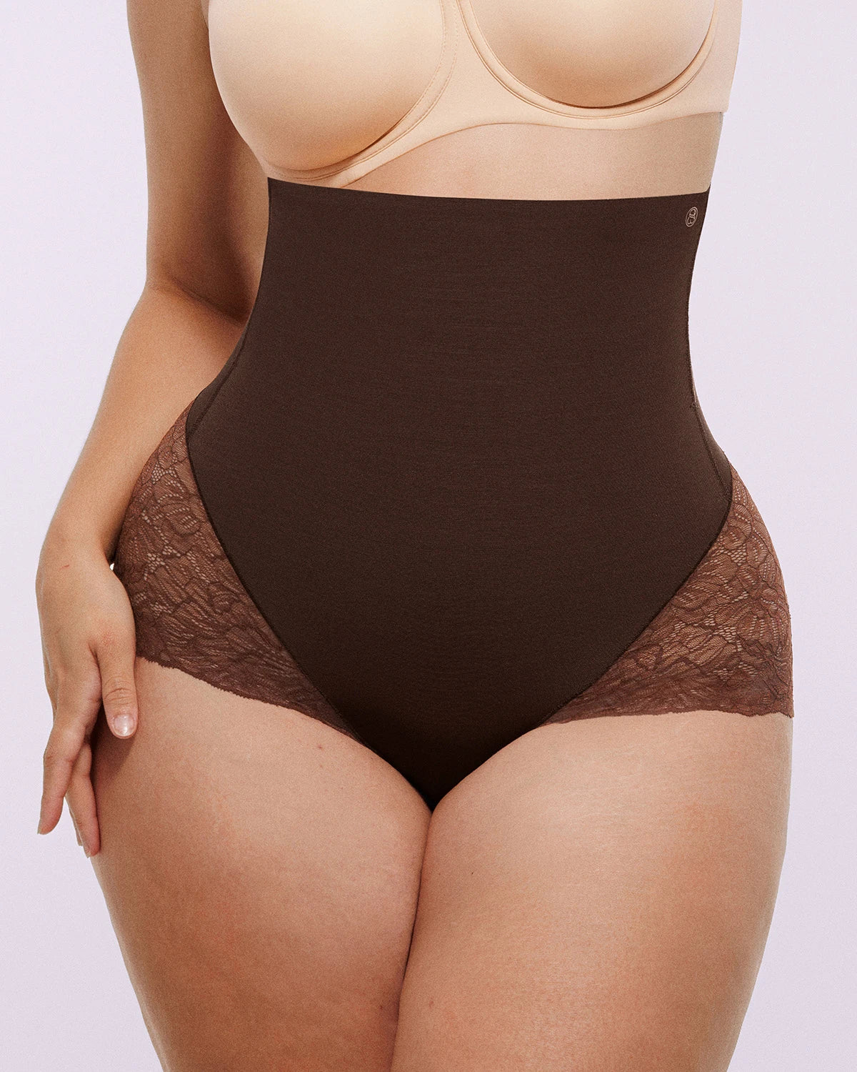 Bare Essentials™ MeshSmooth™ High-Waisted  Sheer Lace Brief - Image 5