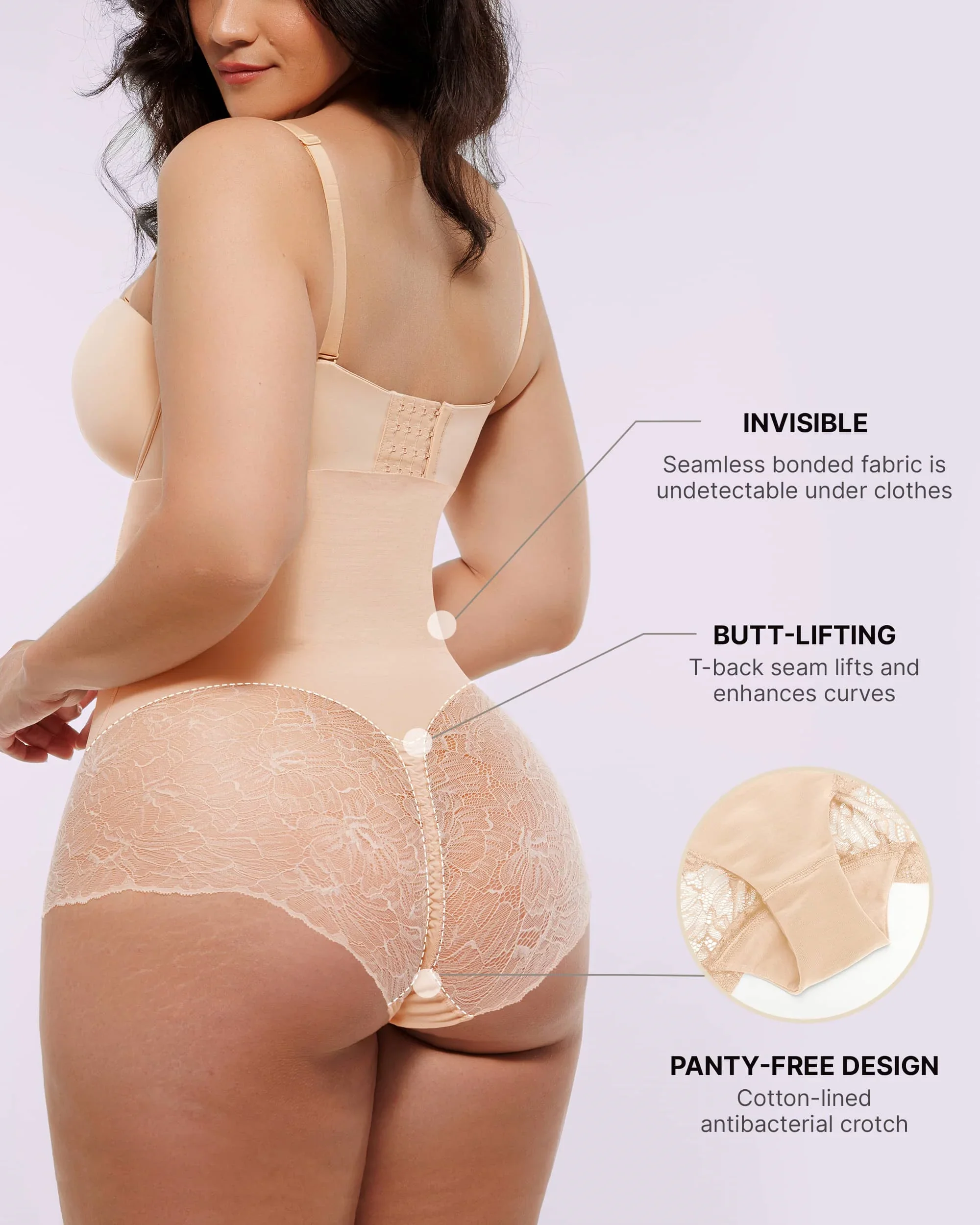Bare Essentials™ MeshSmooth™ High-Waisted  Sheer Lace Brief - Image 9